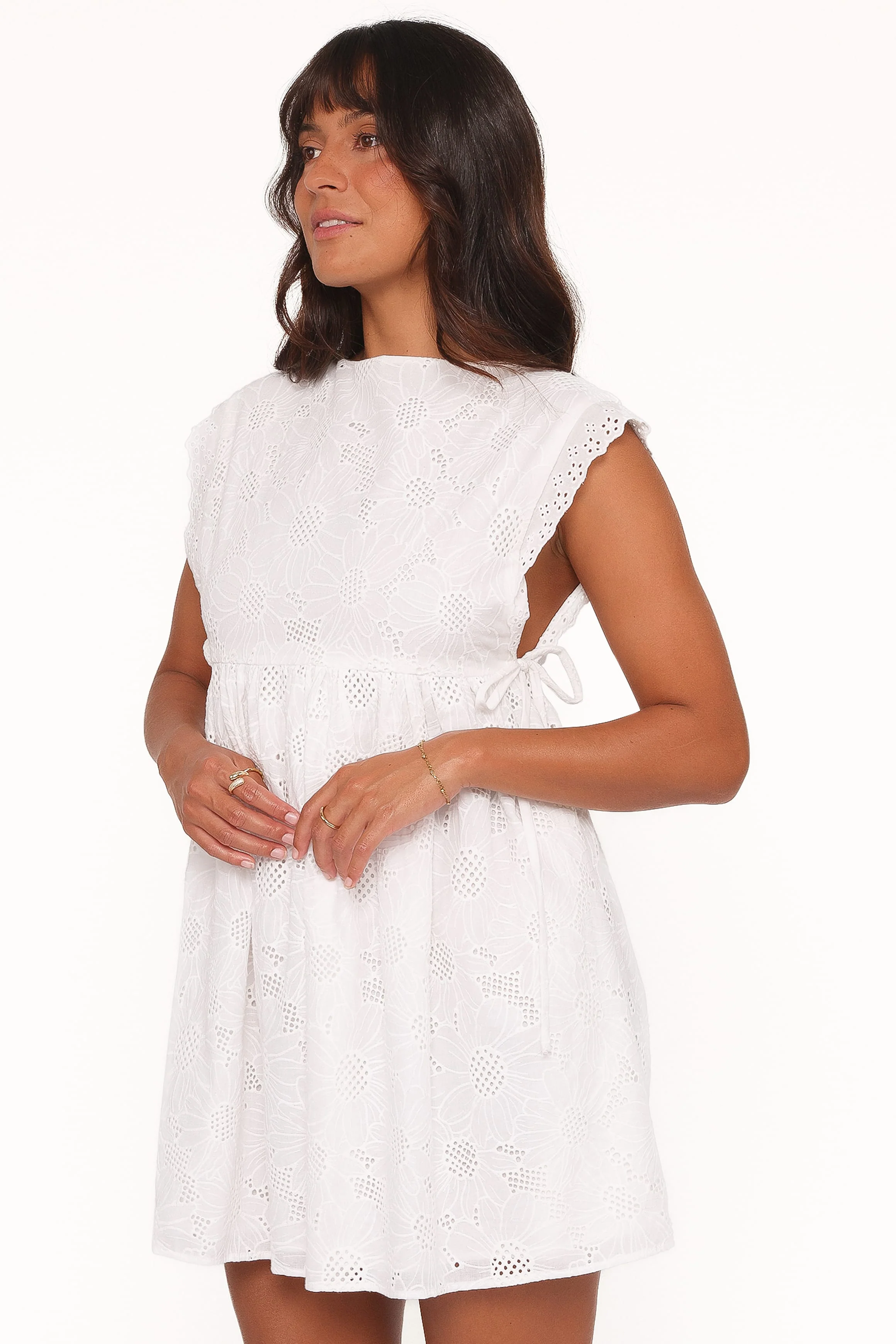 Elliott Mini Dress - White - Image 4