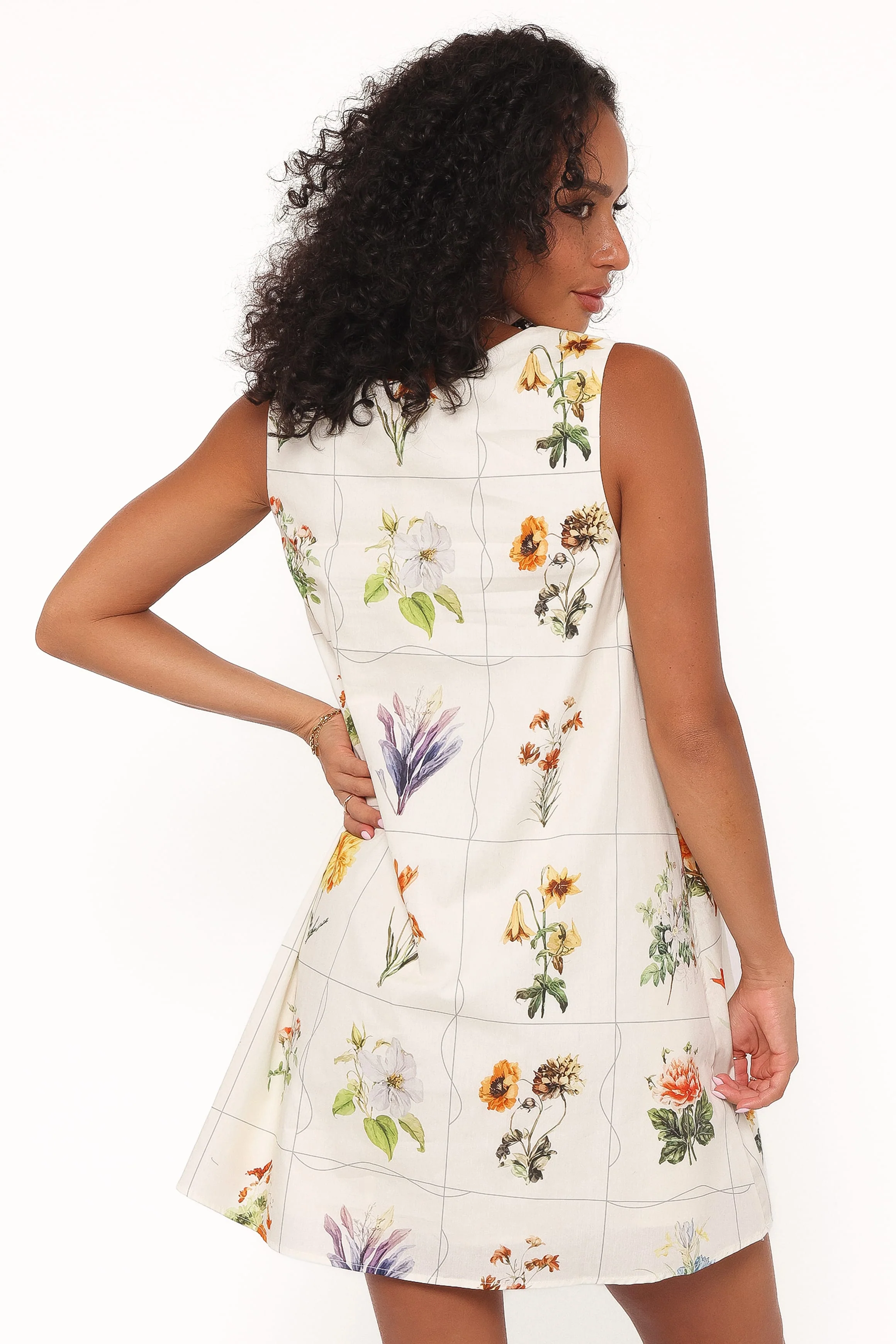 Elordi Mini Dress - Multi Flowers - Image 4