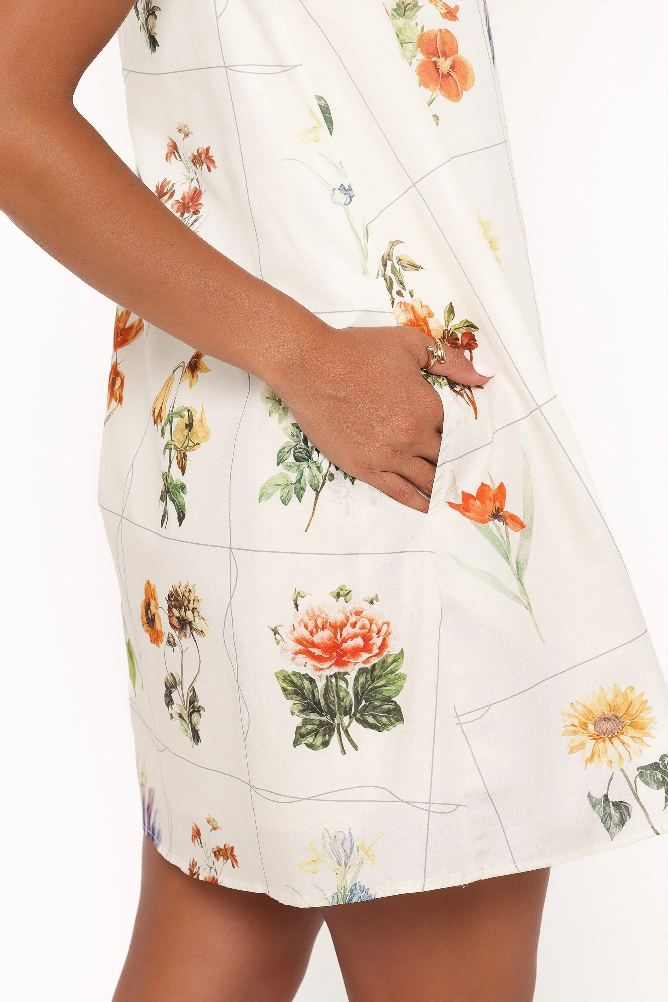 Elordi Mini Dress - Multi Flowers - Image 6