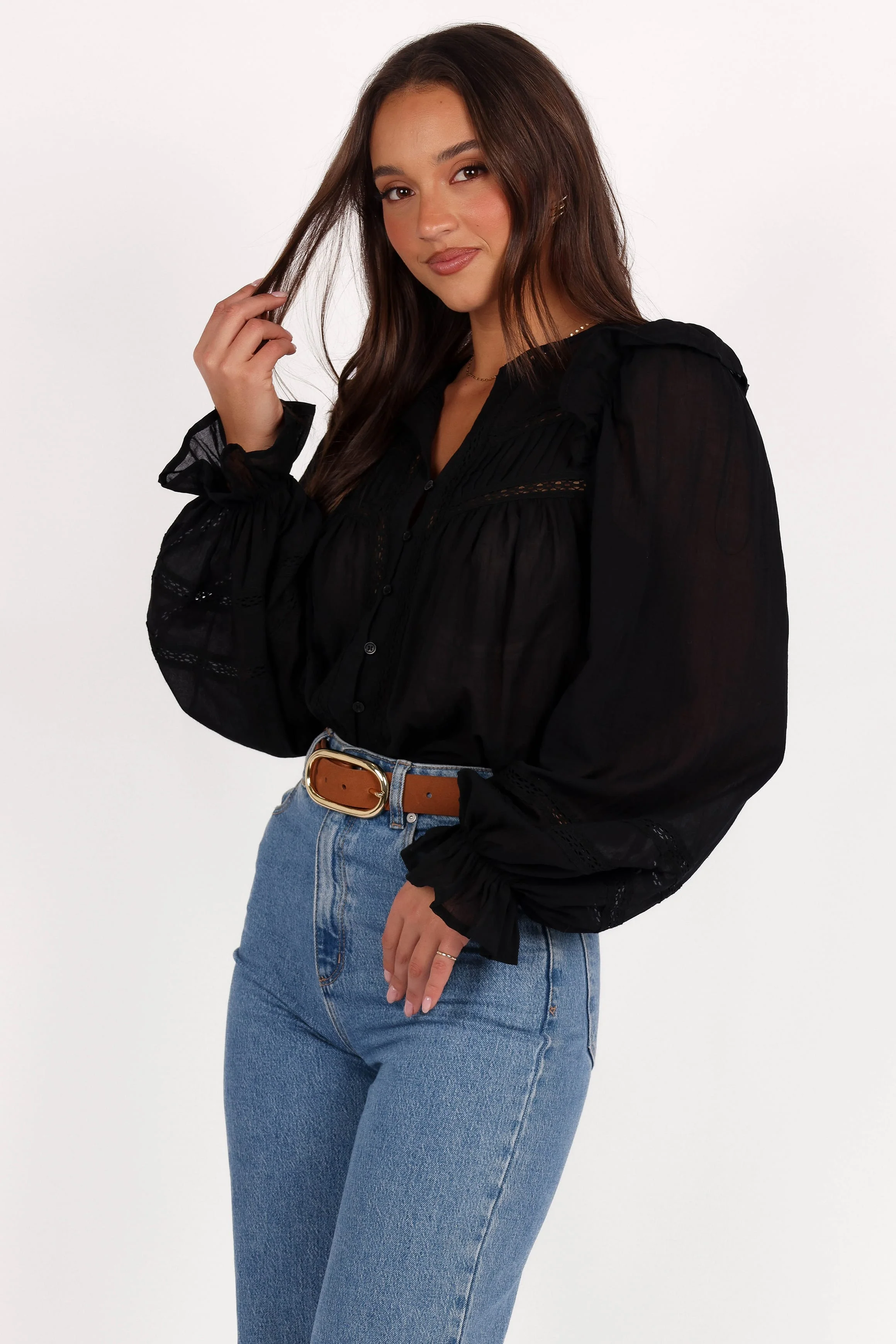 Emelia Top - Black - Image 7