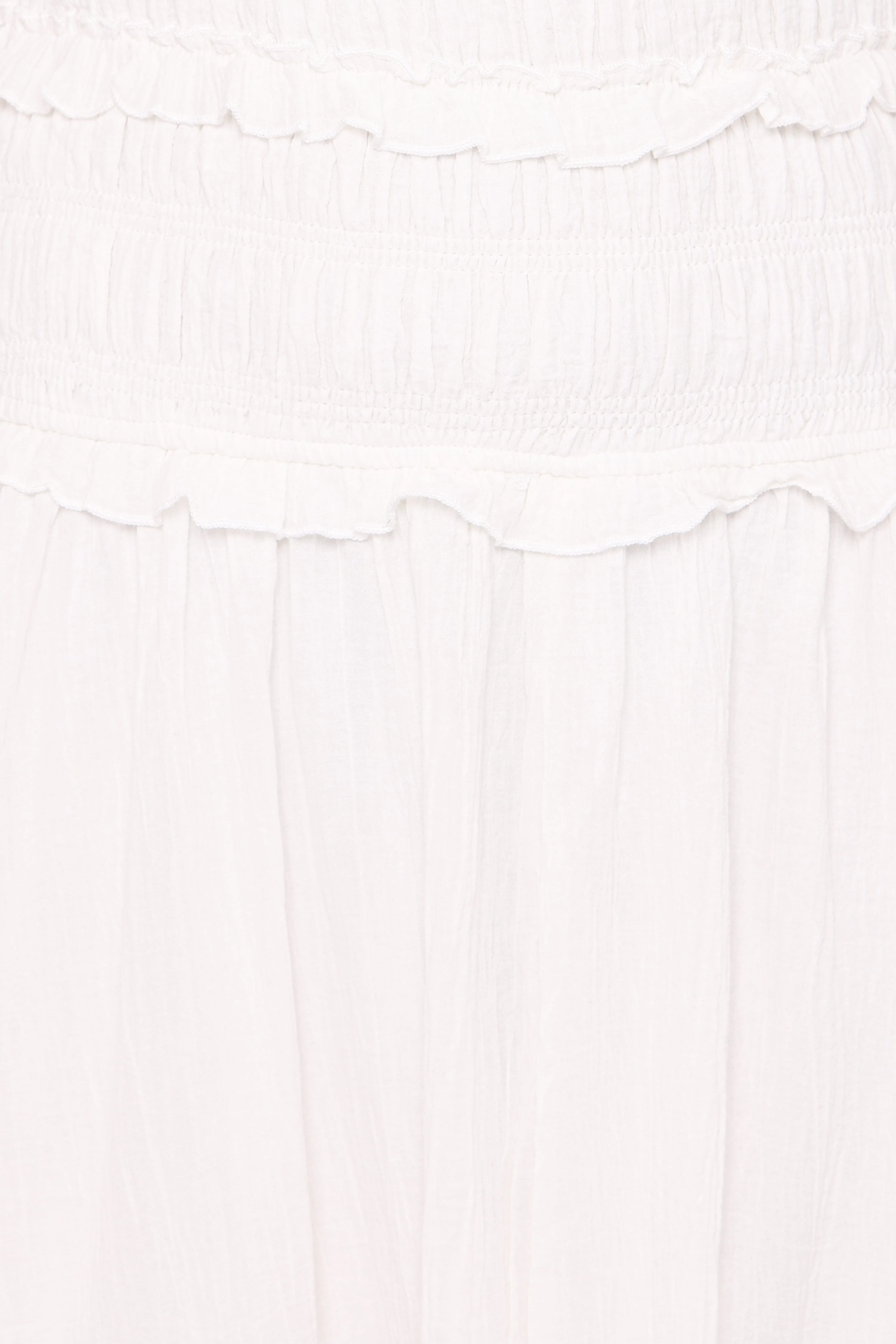 Enola Gather Midi Dress - White - Image 5