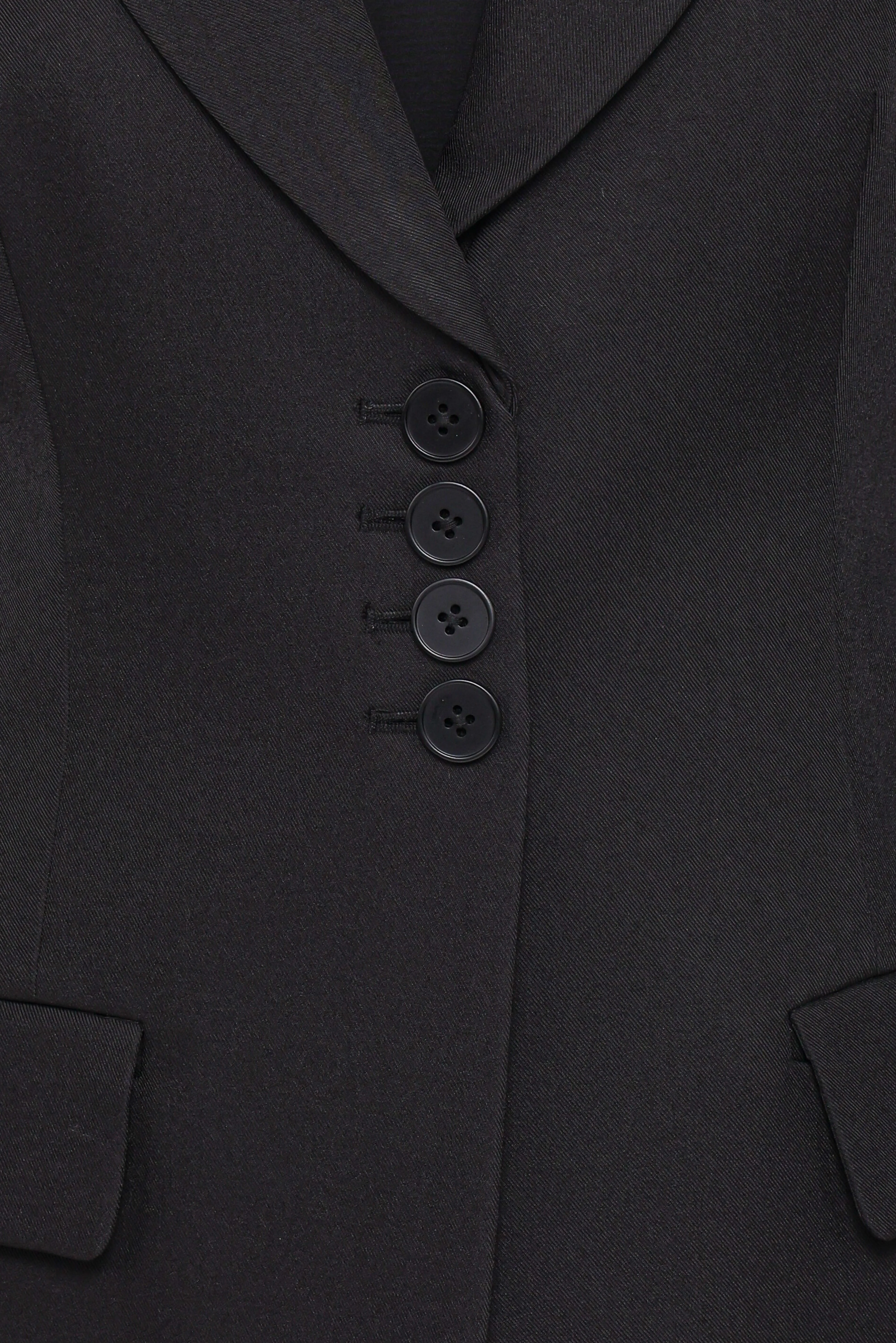 Erin Cinched Waist Blazer - Black - Image 7