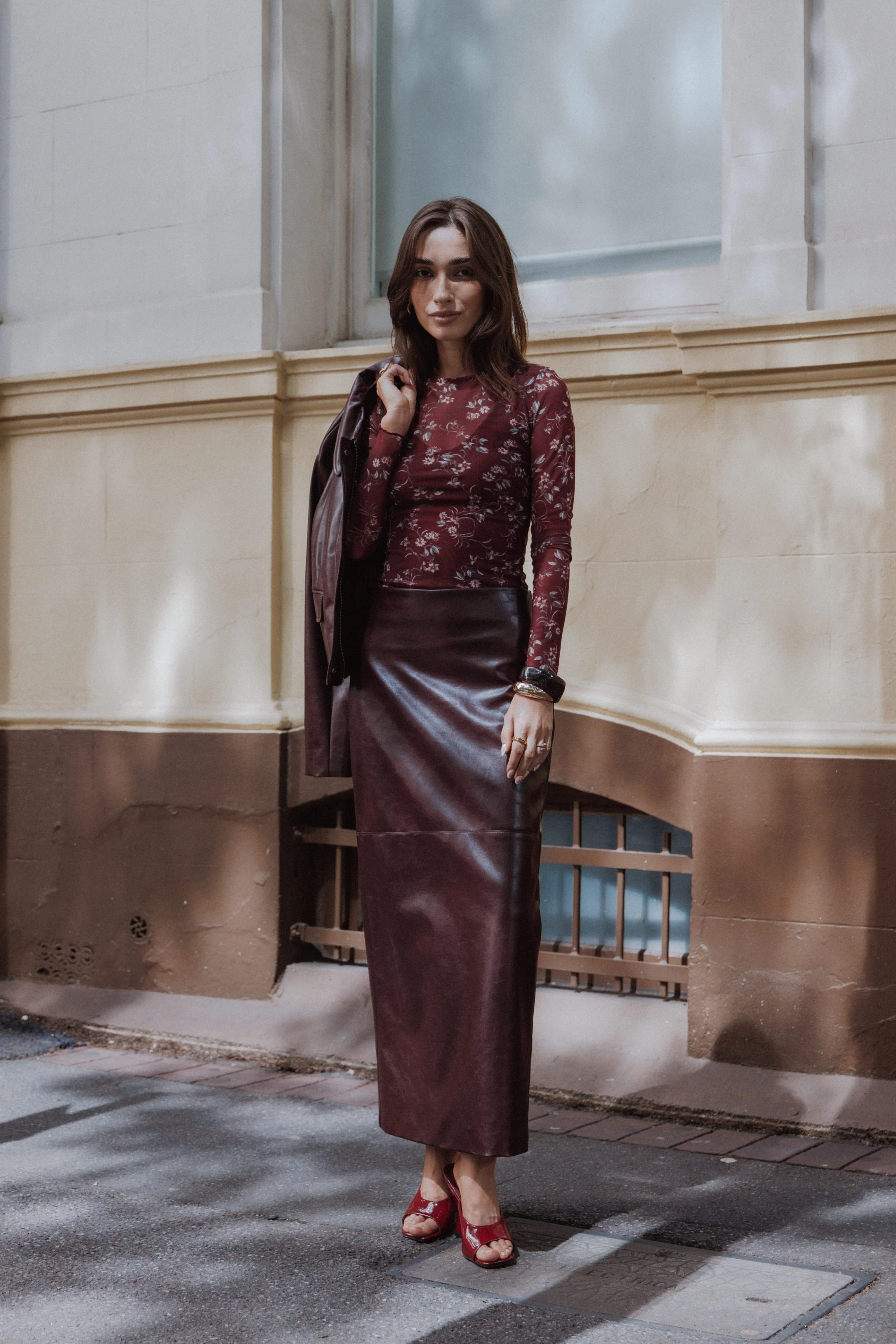 Ermen Mesh Top - Rust Floral - Image 8