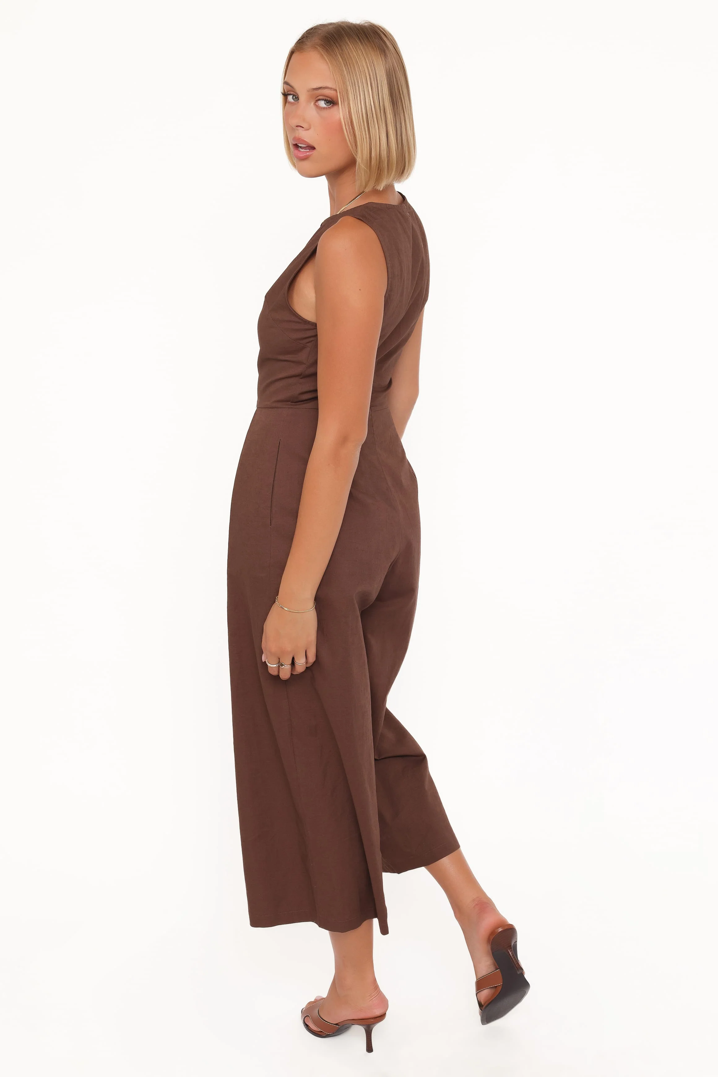 Ester Jumpsuit - Chocolate - Image 4