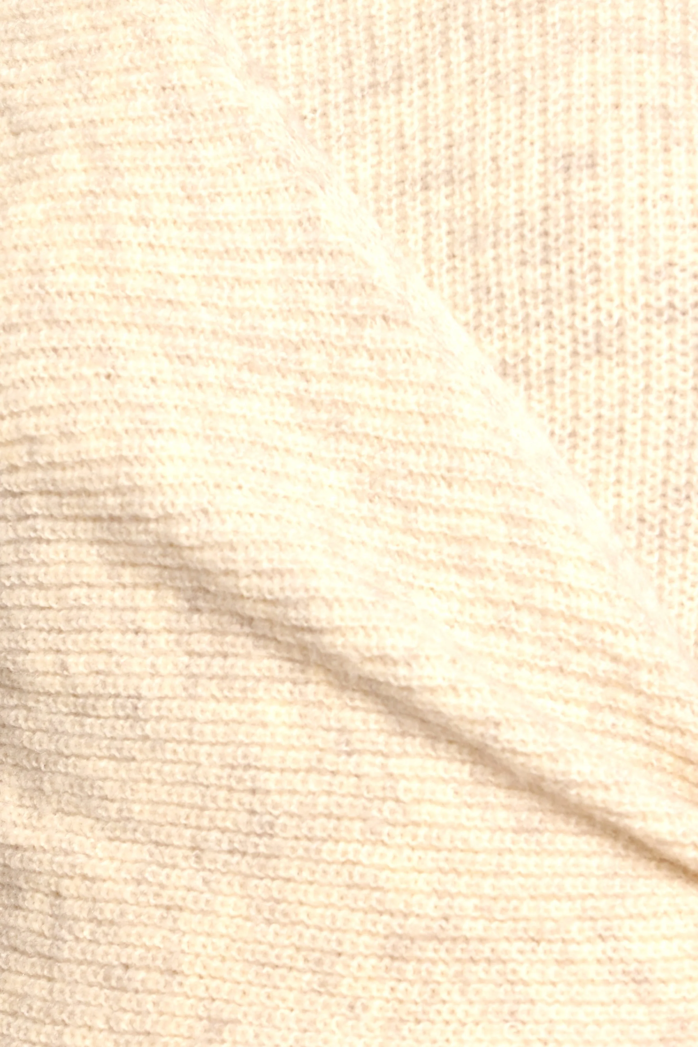 Ettie Wrap Side Tie Knit Sweater - Oatmeal - Image 6