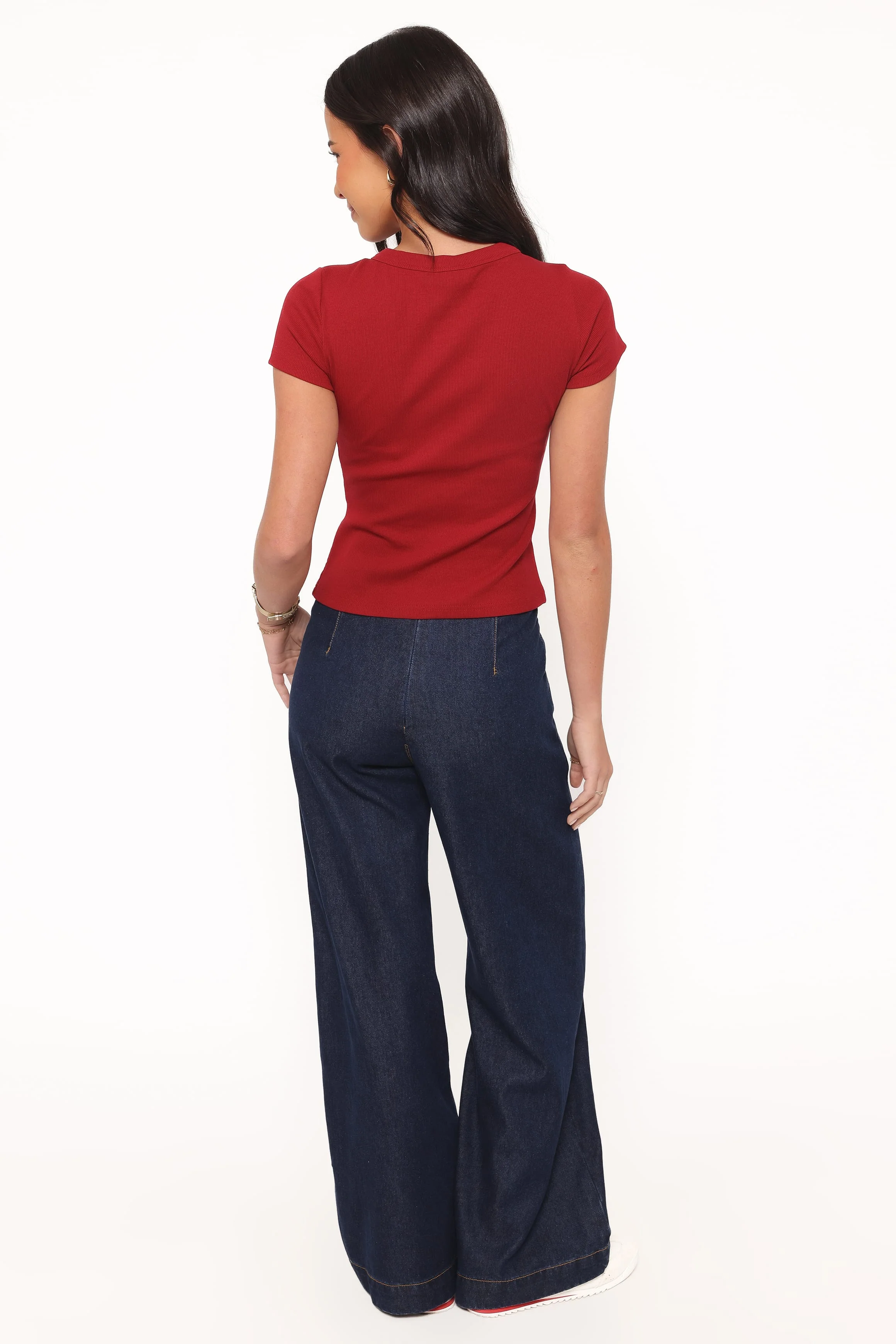 Evandra Straight Leg Denim Trouser Pant - Indigo - Image 4