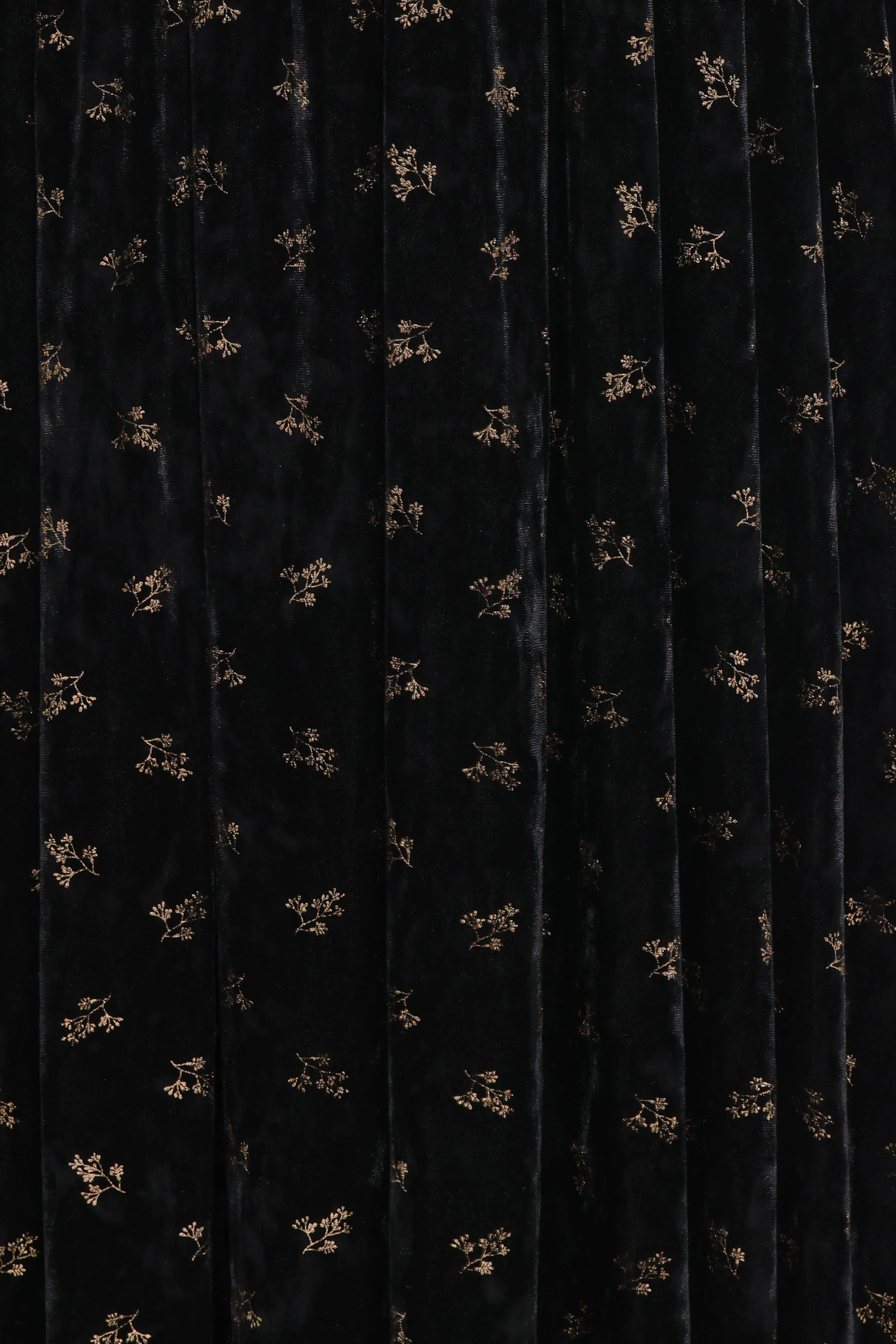 Farryn Maxi Dress - Black/Gold Velvet - Image 7
