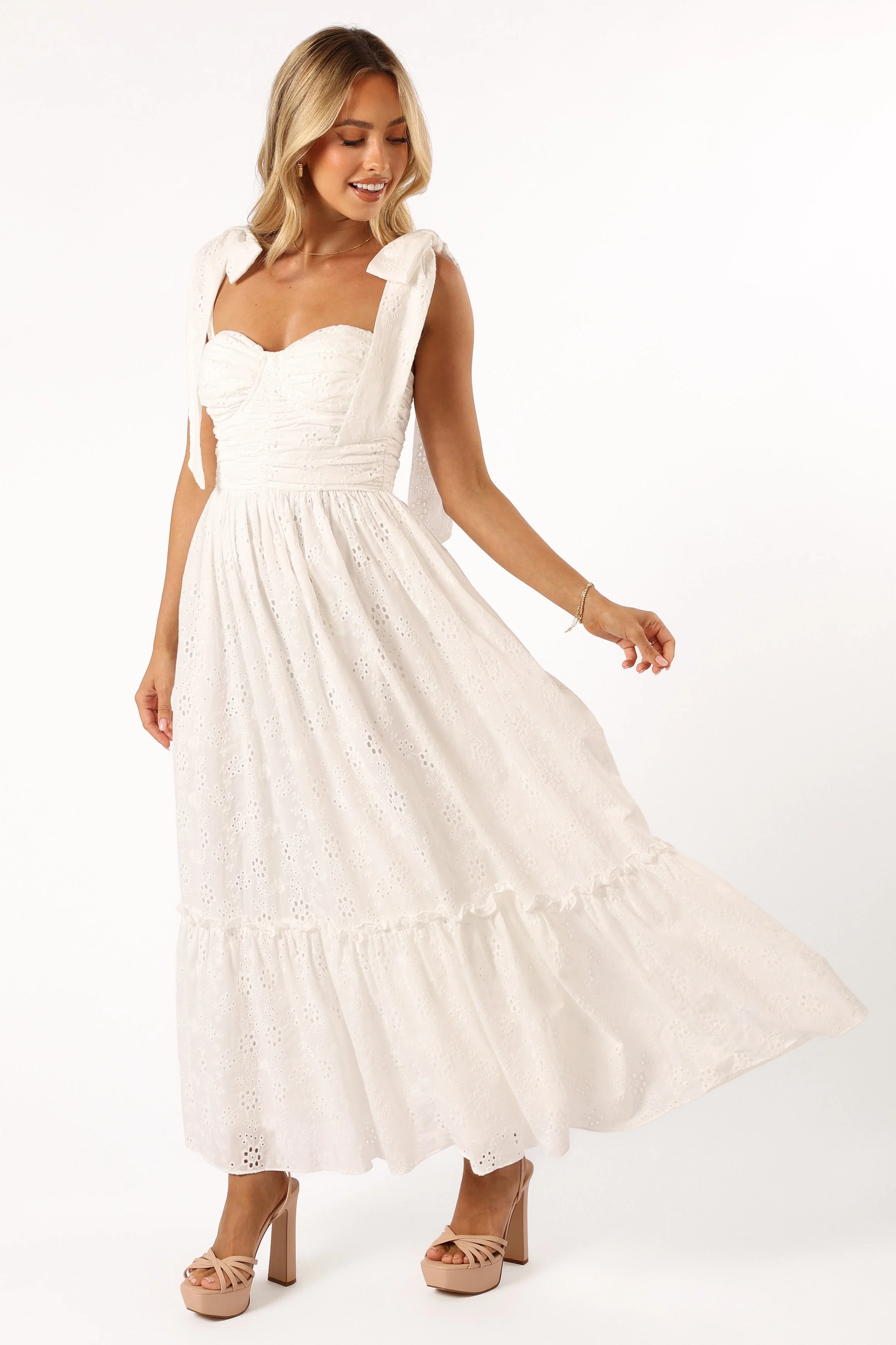Fiora Maxi Dress - White - Image 6
