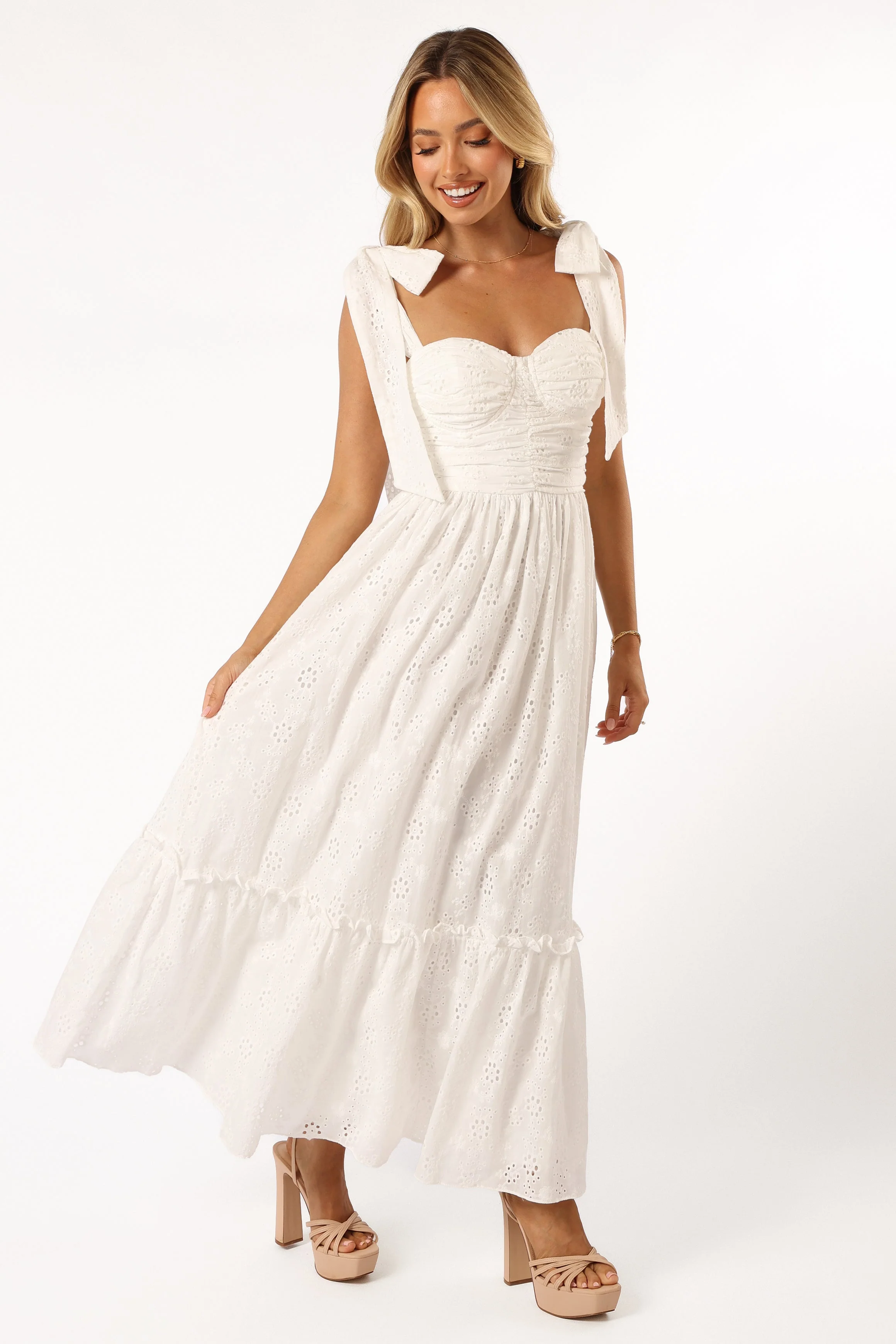 Fiora Maxi Dress - White - Image 9