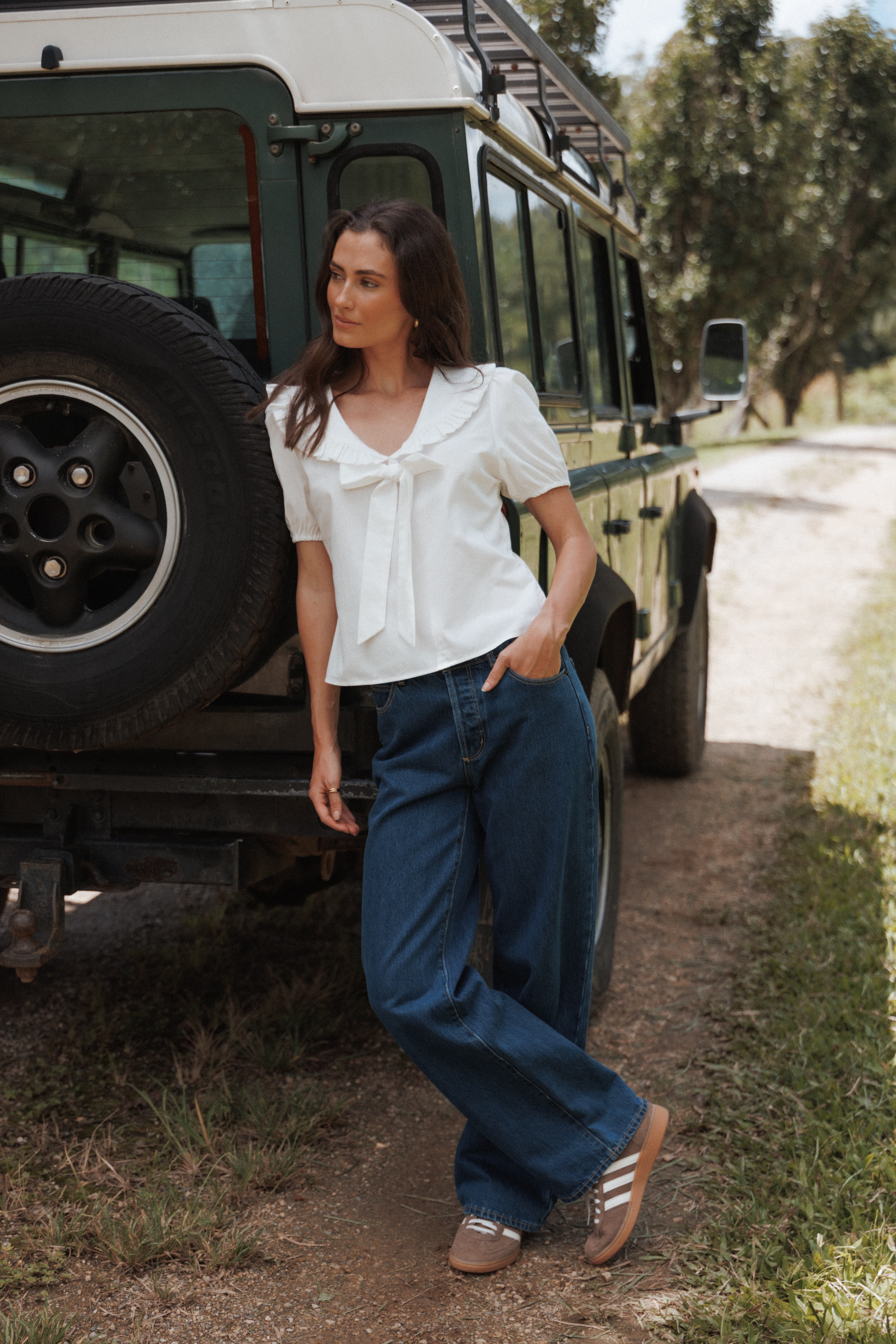 Fleming Frill Collar Shirt - White - Image 9
