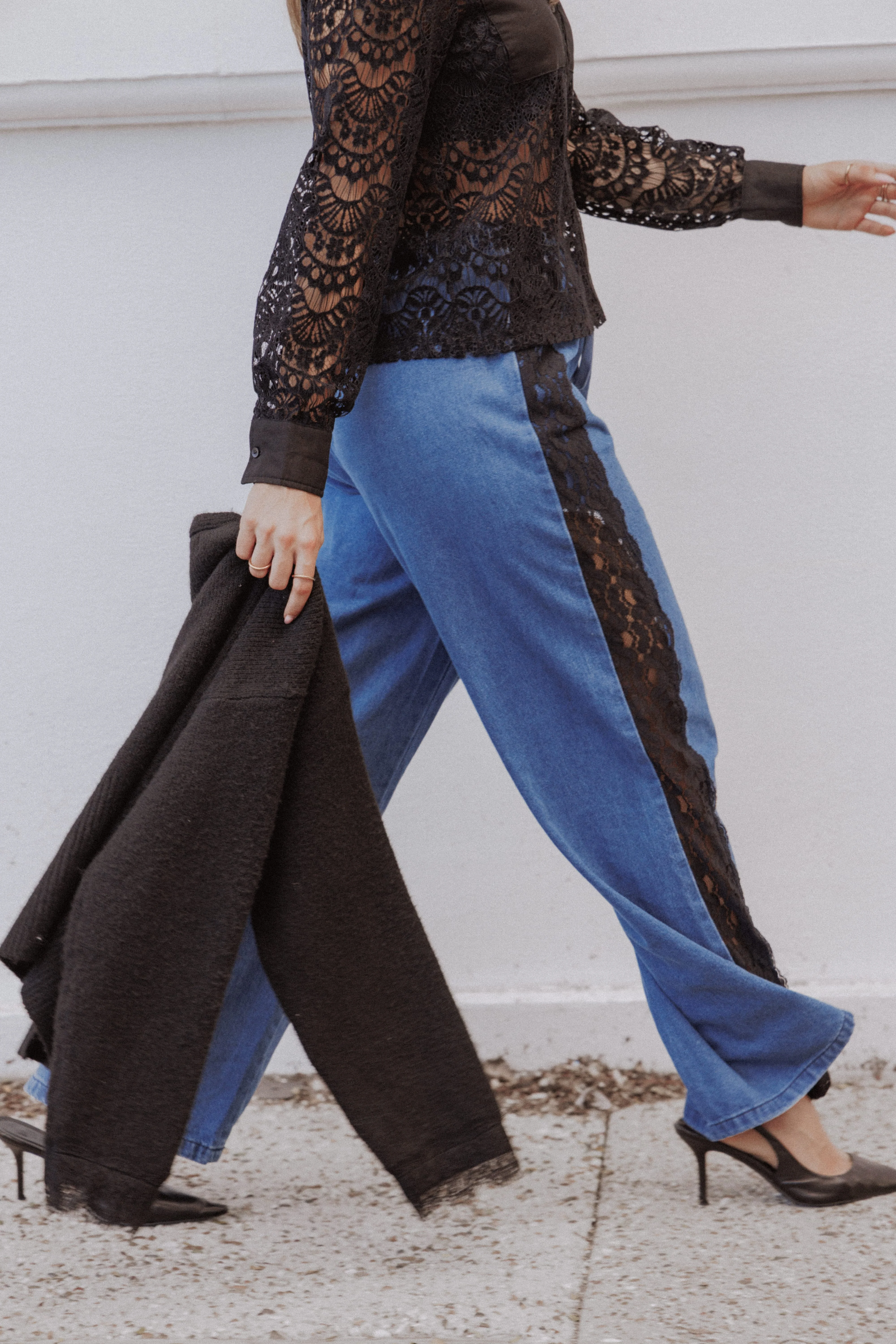 Fletcher Denim Racer Pants - Indigo Lace - Image 7