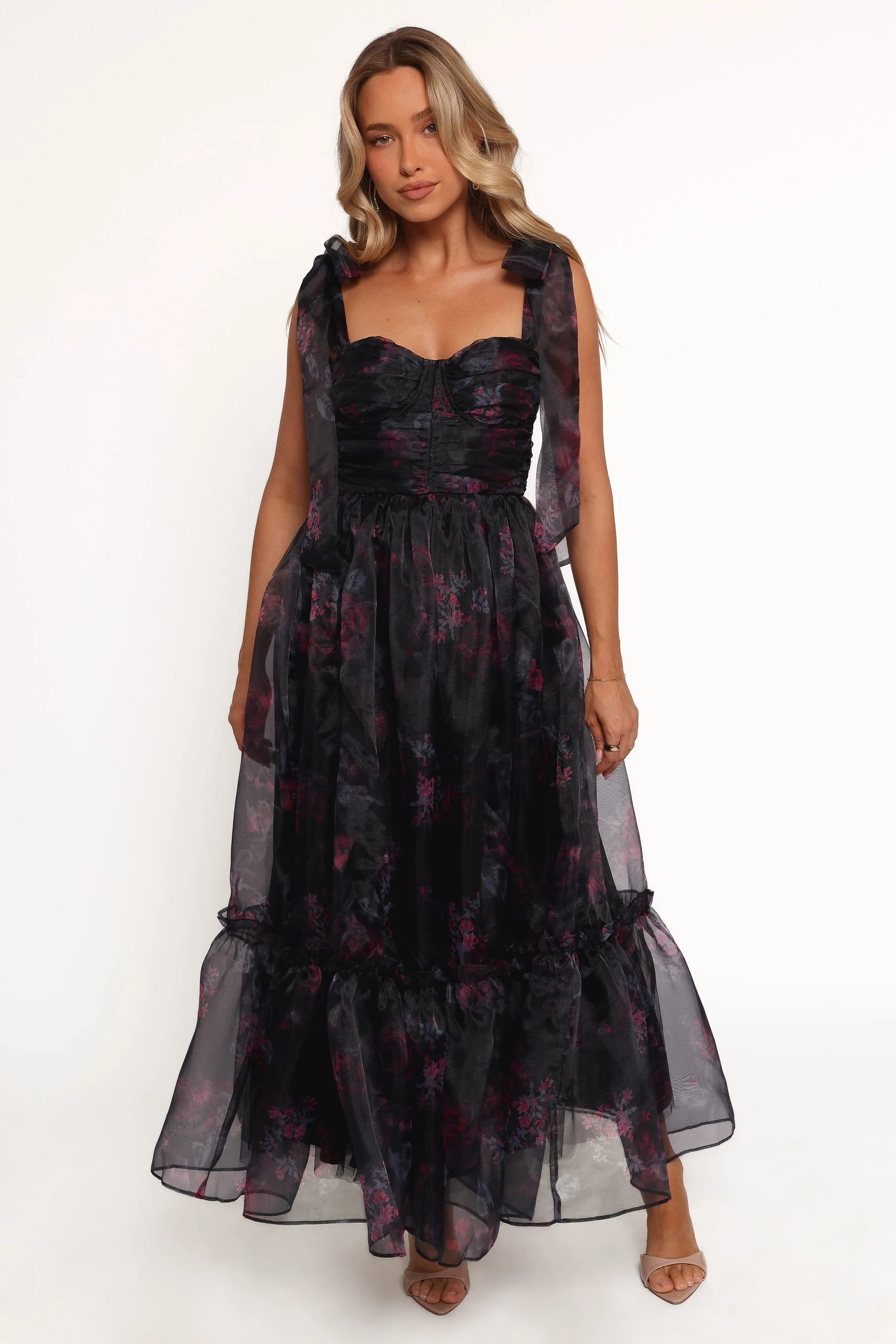 Floret Midi Dress - Dark Floral - Image 4