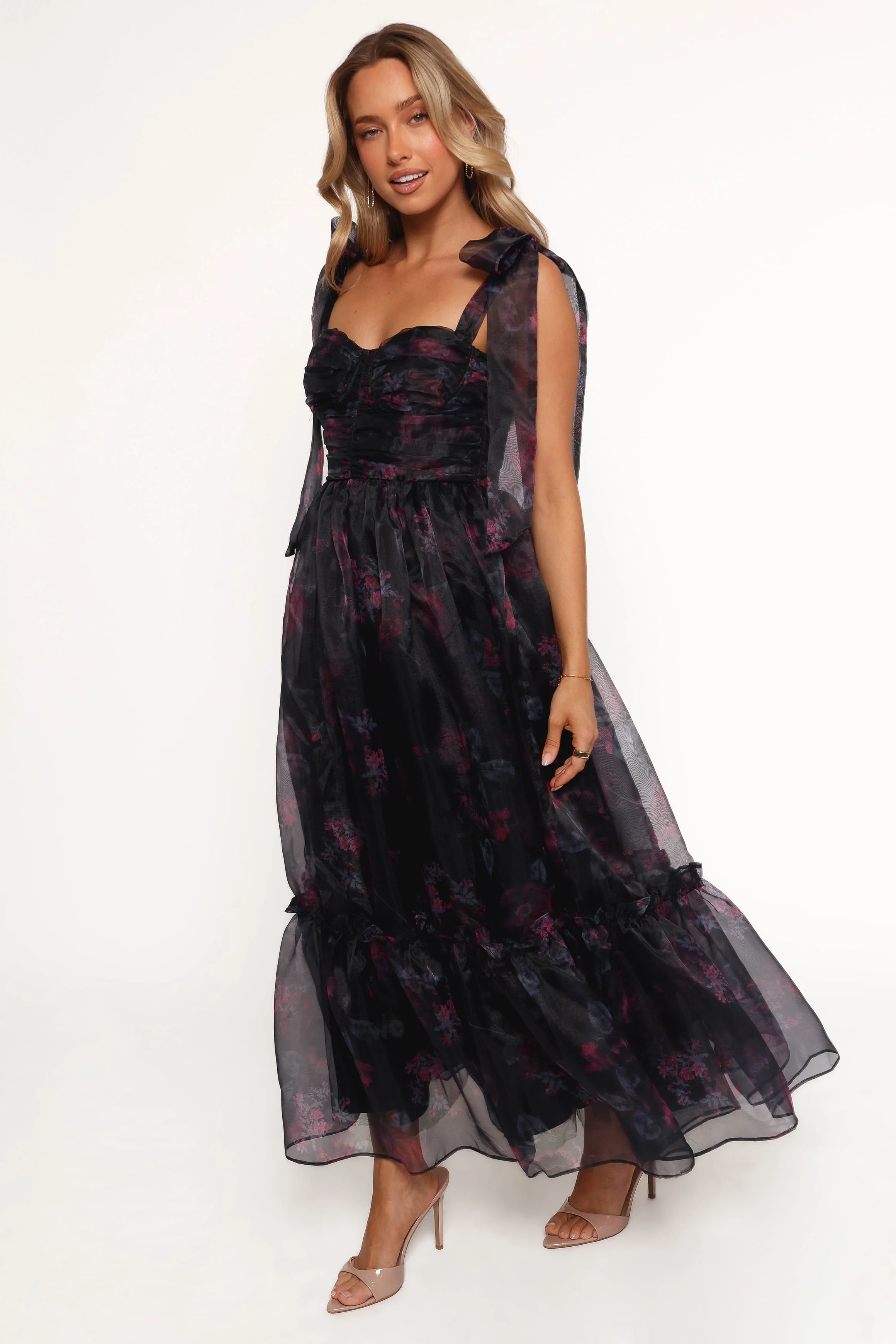 Floret Midi Dress - Dark Floral - Image 5