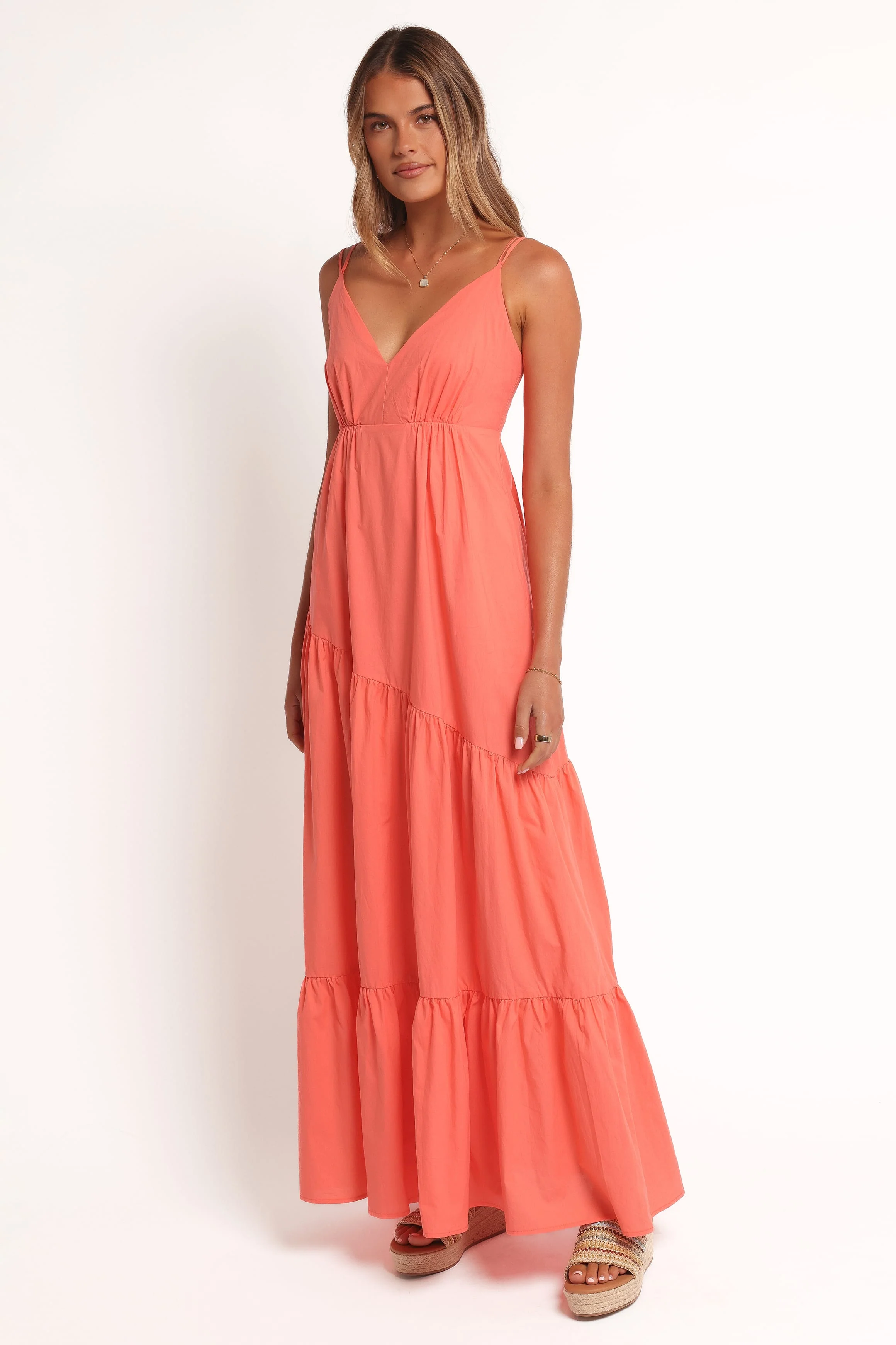 Forbes Maxi Dress - Coral - Image 4