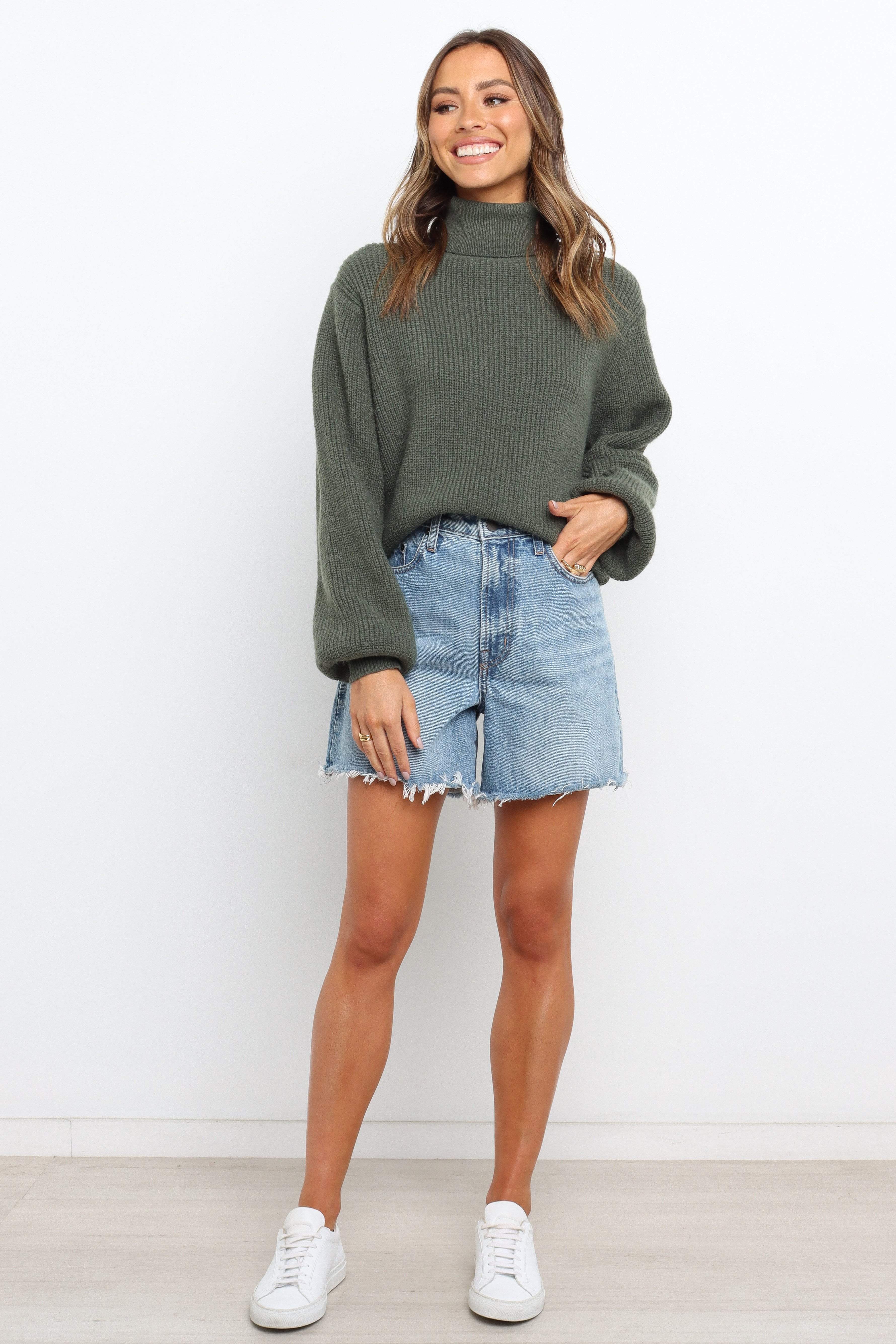 Freddie Knit Sweater - Green - Image 2