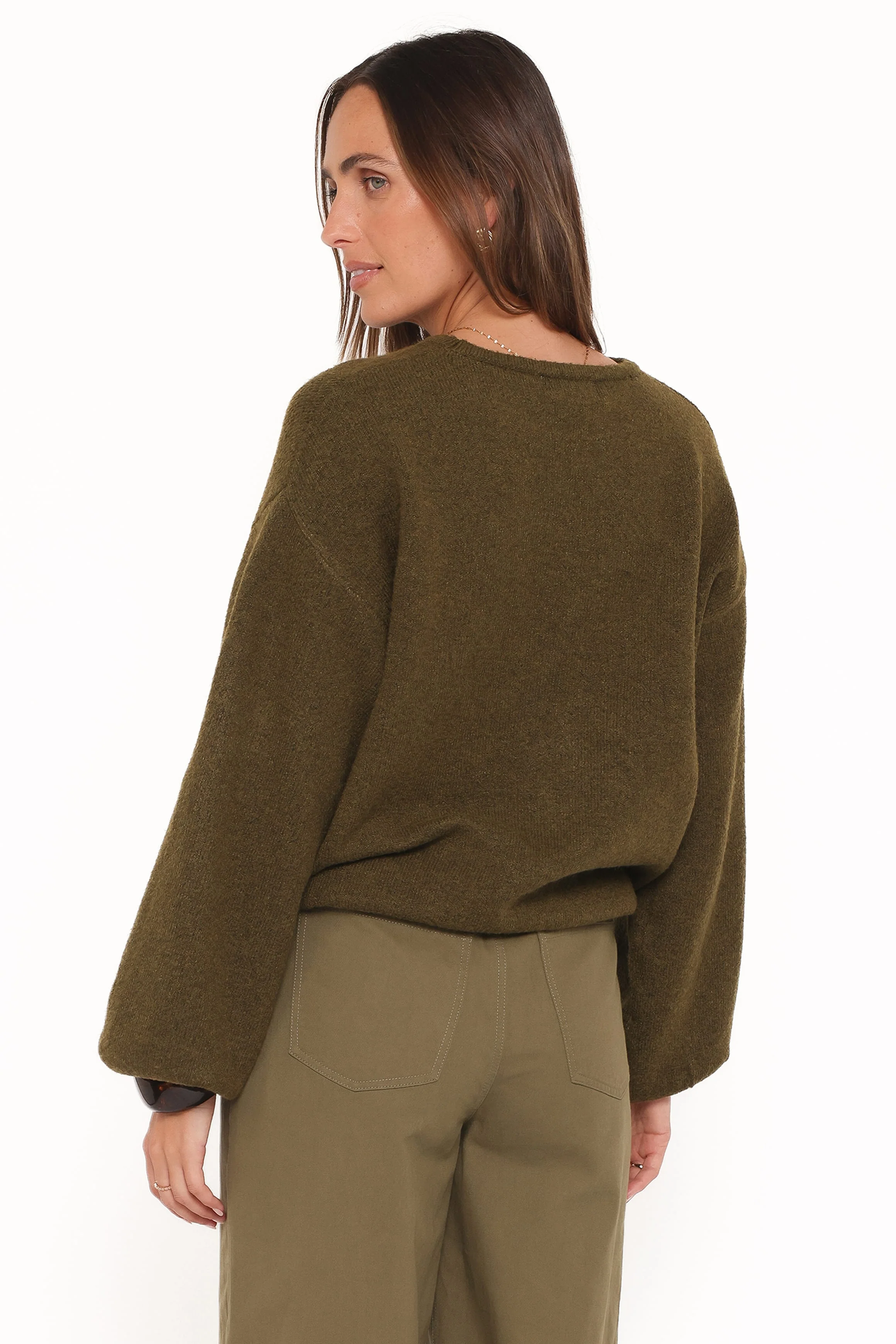 Galadriel Drawcord Sweater - Khaki - Image 5
