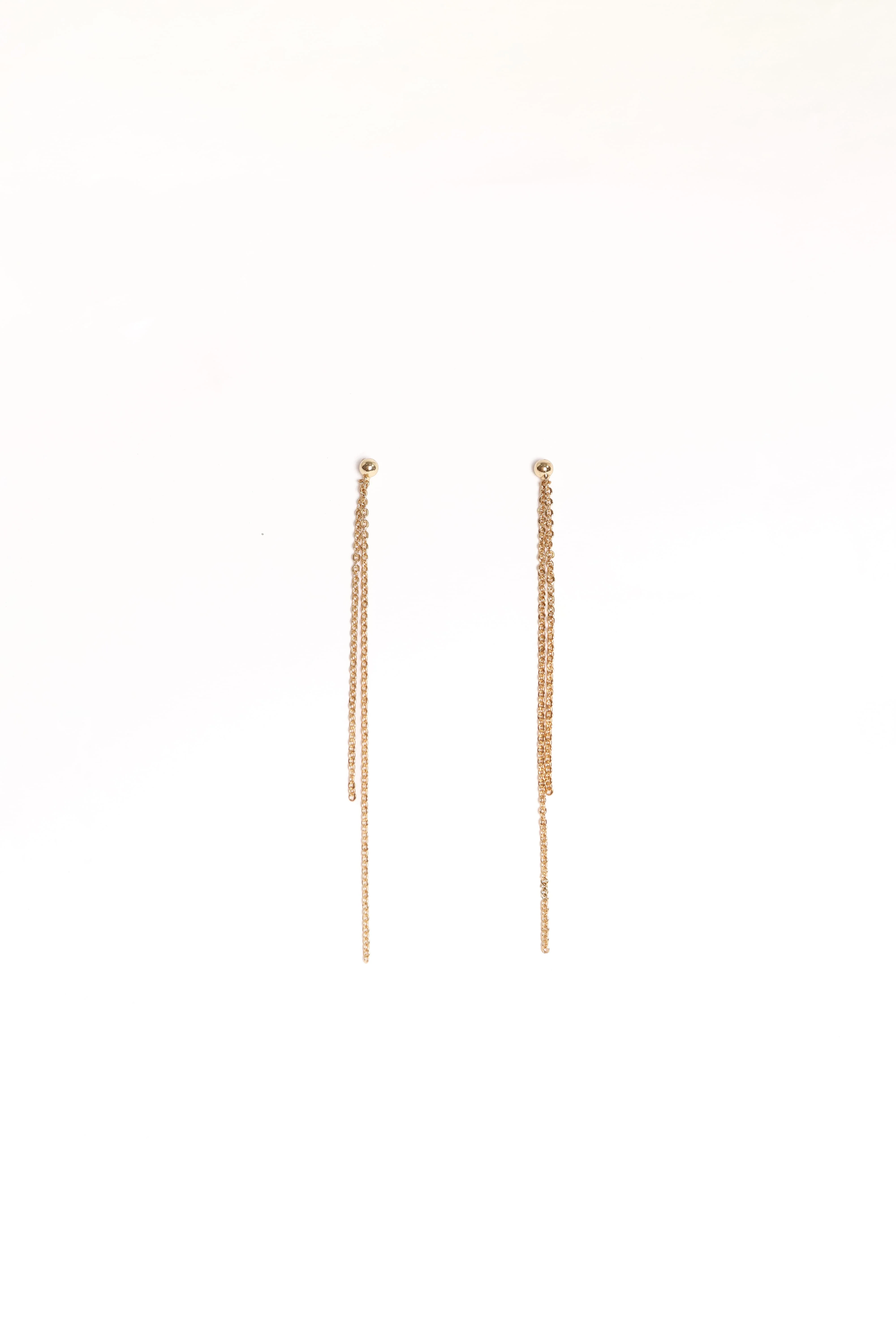 Genevieve Drop Earrings - Gold - Image 2