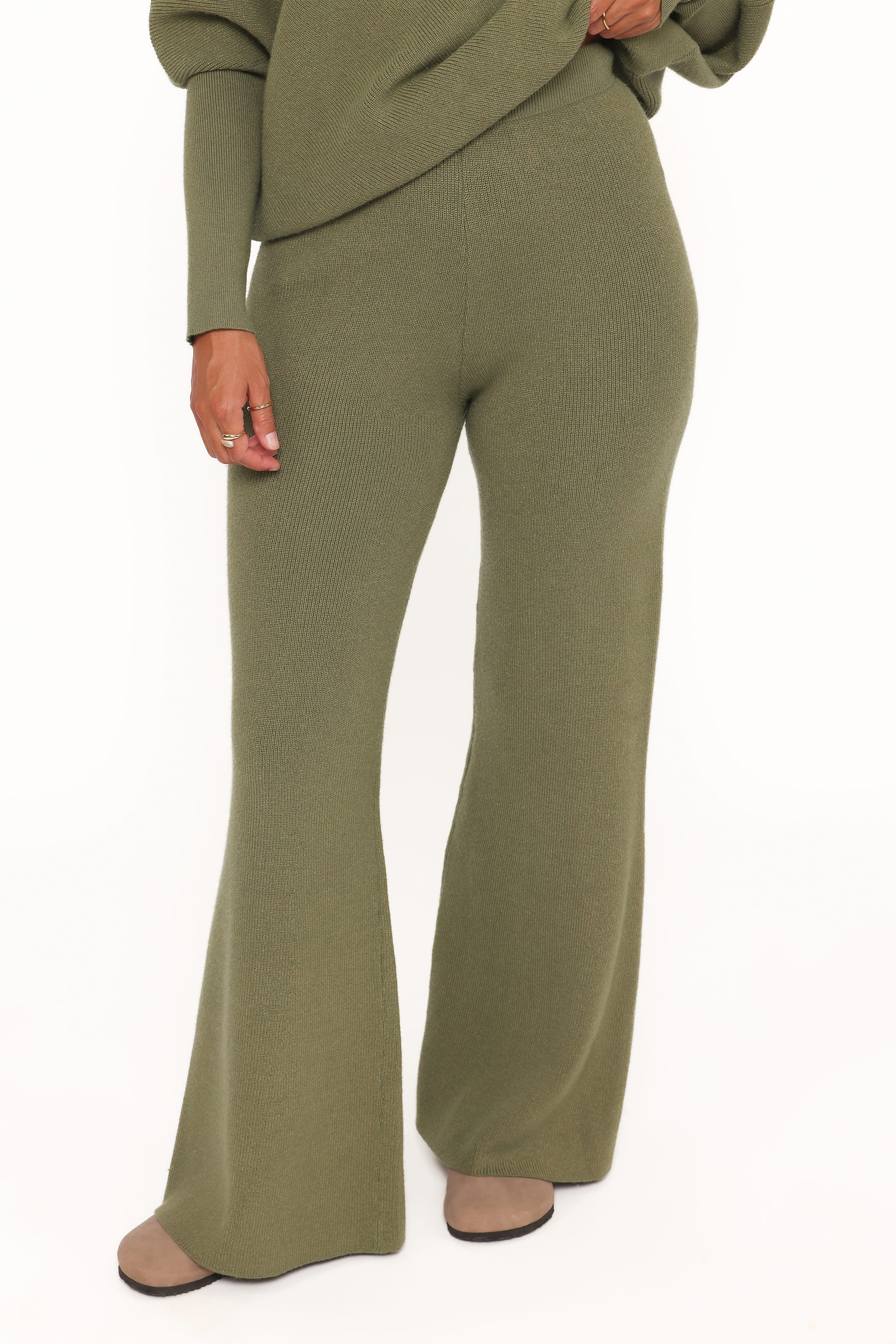 Gennie Knitted Pant Set - Avocado - Image 7