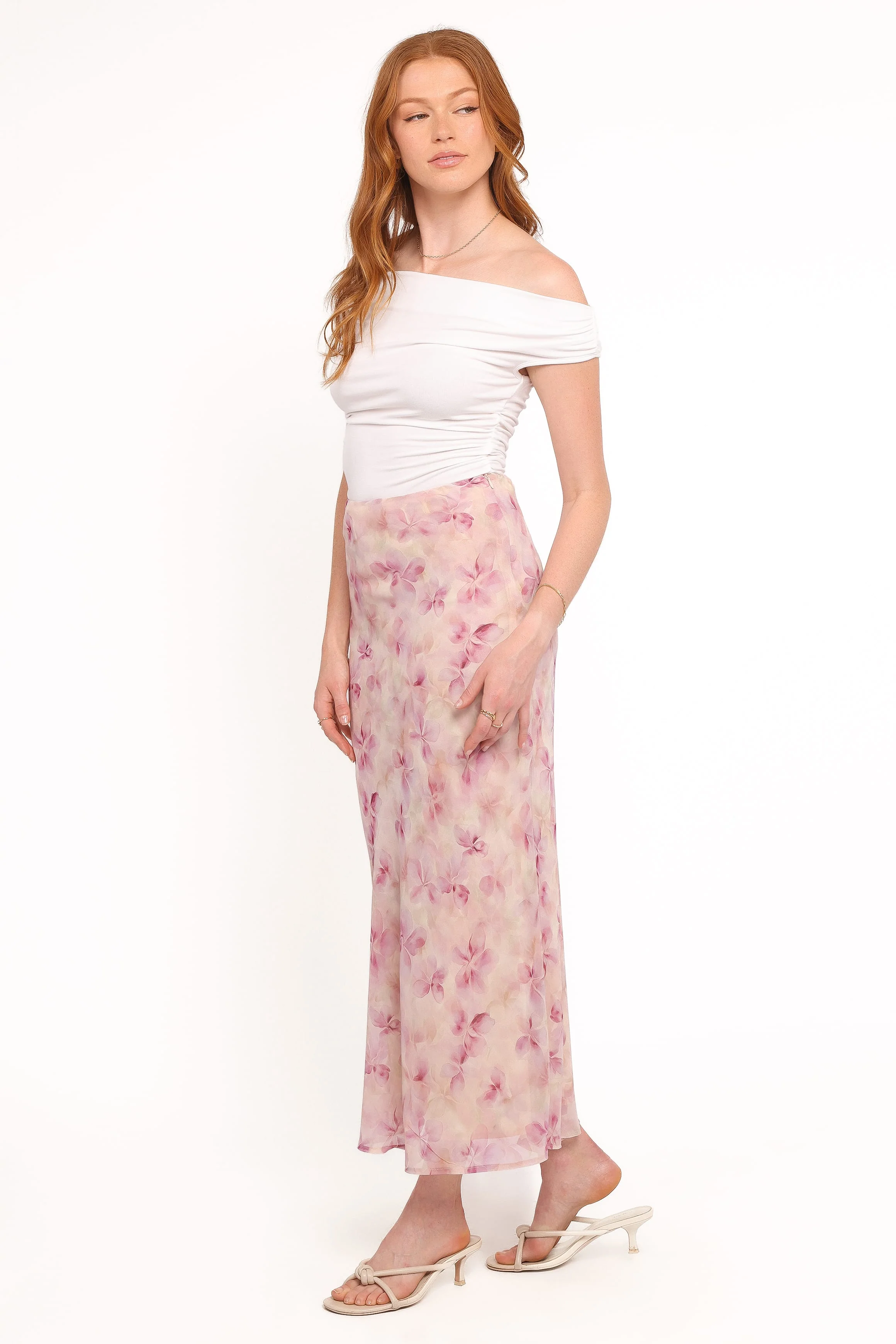 Giarda Maxi Skirt - Pink Floral - Image 3