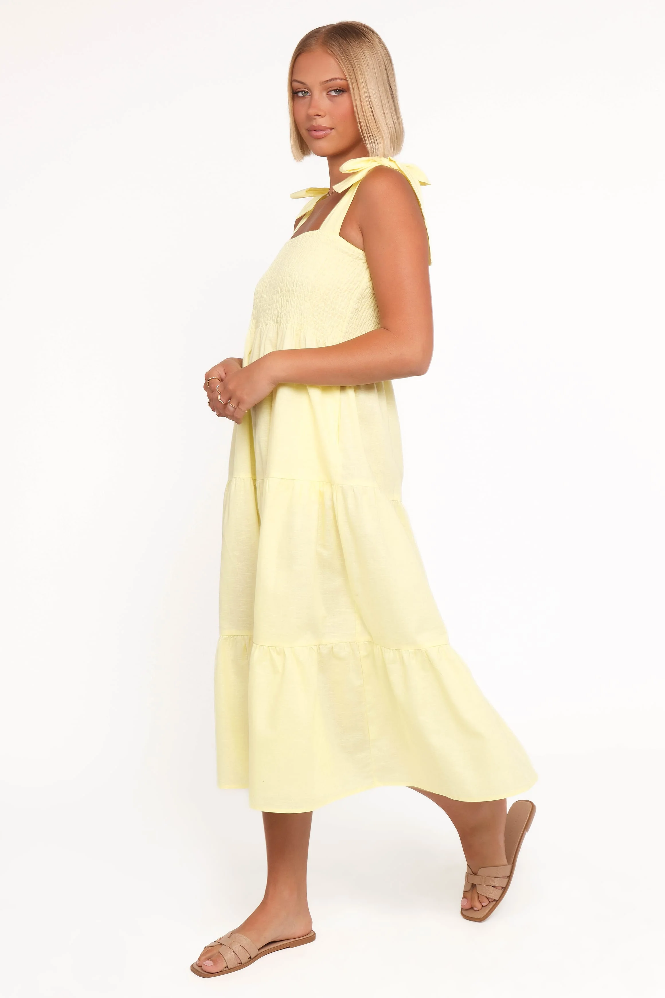 Giorgi Midi Dress - Butter Yellow - Image 3