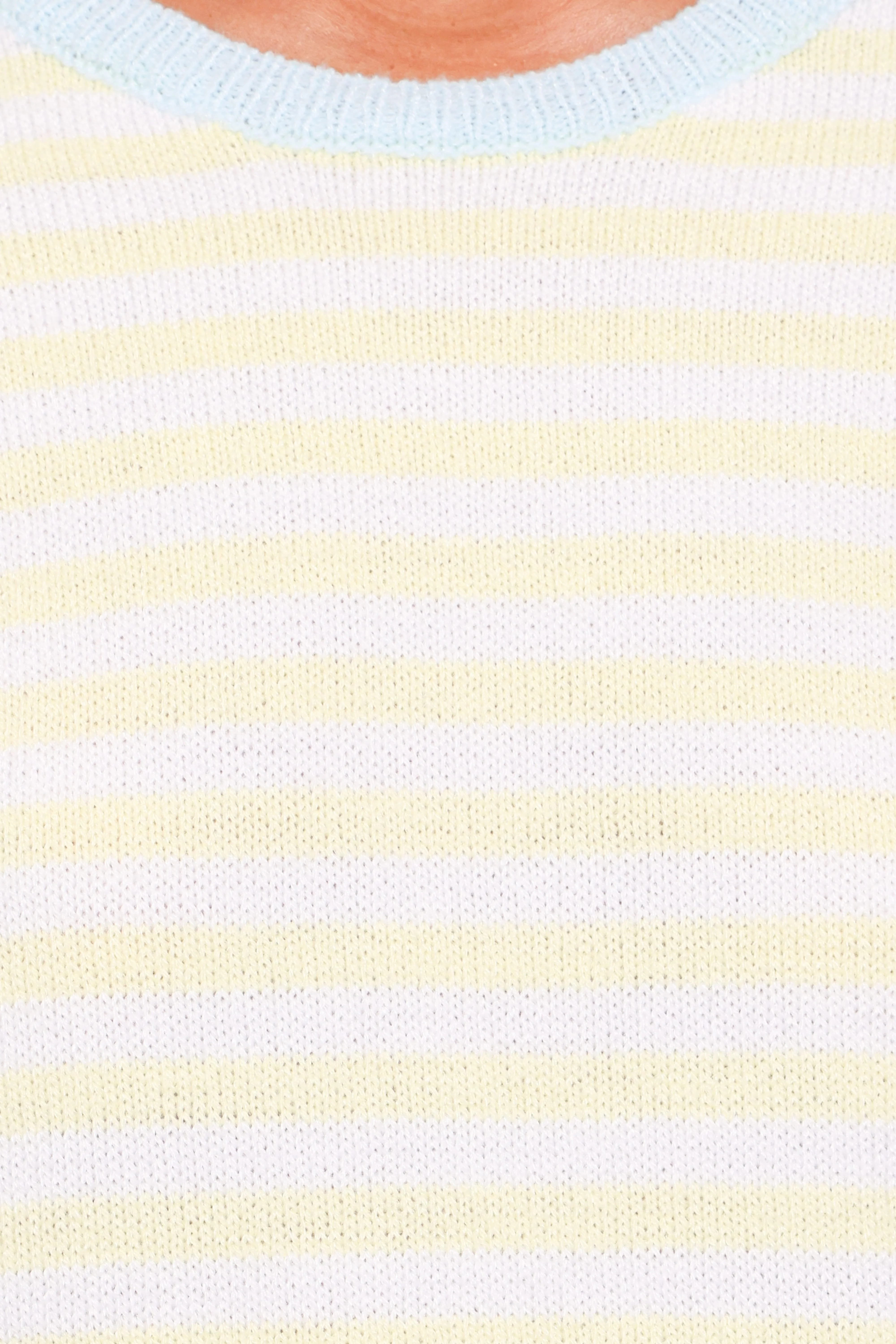 Gloria Relaxed Sweater - Yellow Stripe - Image 6