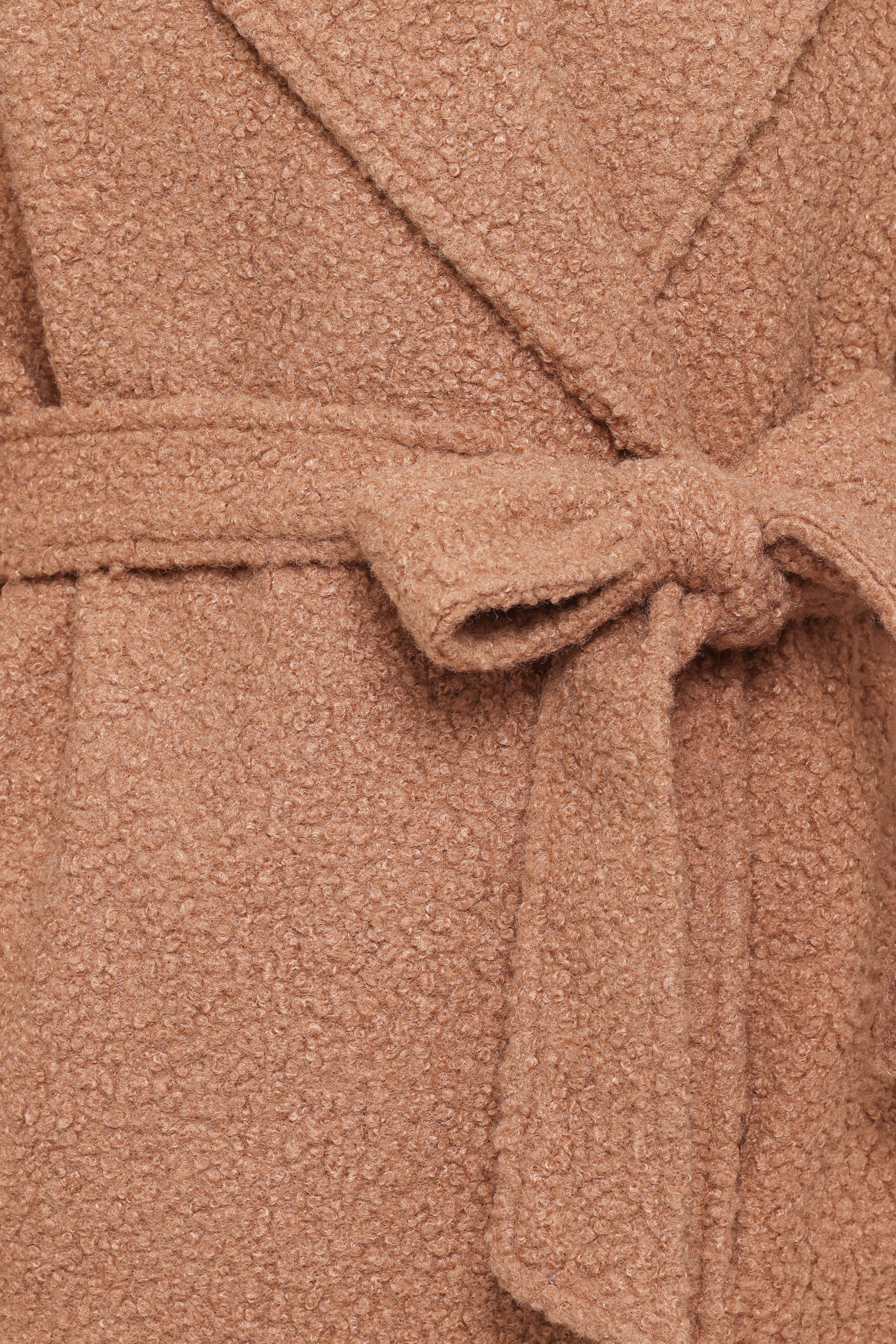 Goodie Shearling Coat - Camel - Image 7