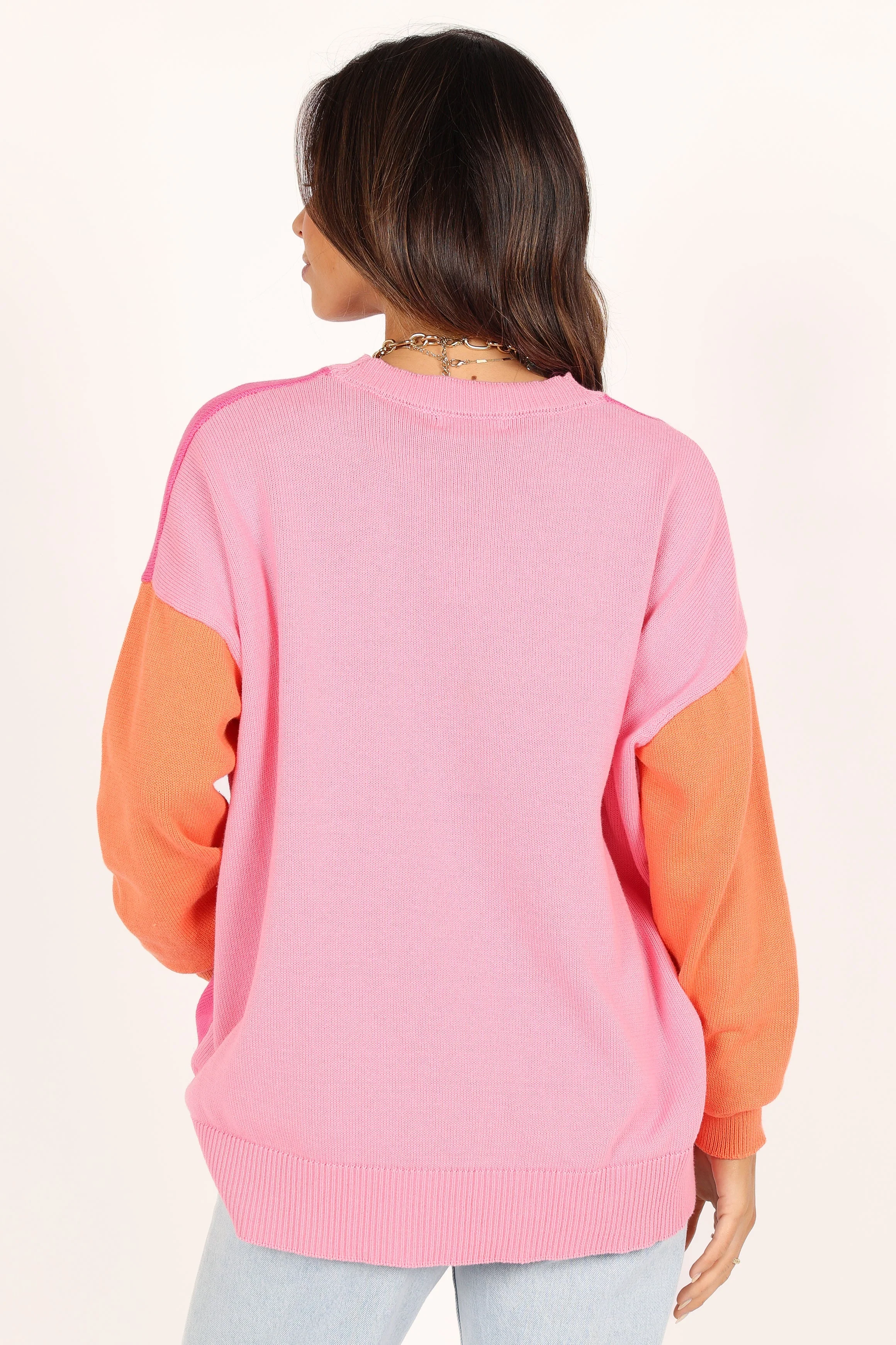 Greer Knit Sweater - Pink - Image 7