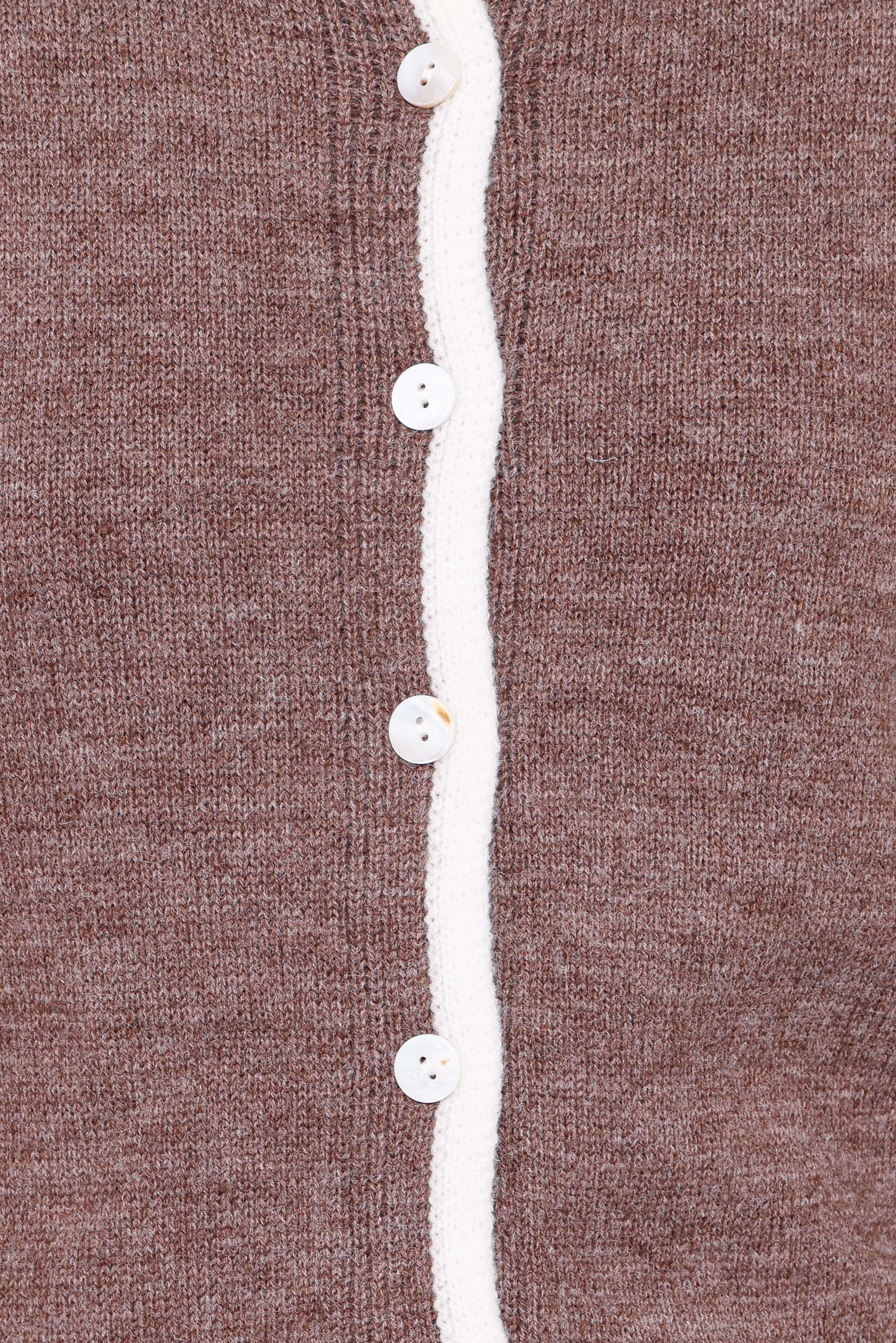 Greta Knit Cardigan - Brown - Image 6