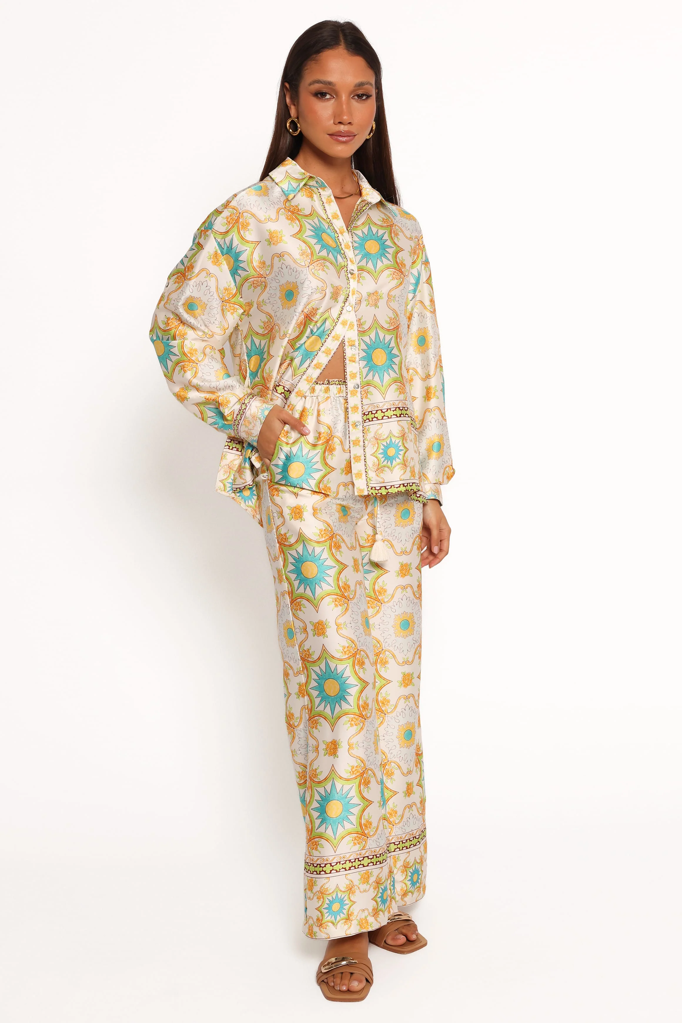 Gretel Pant - White Multi - Image 4