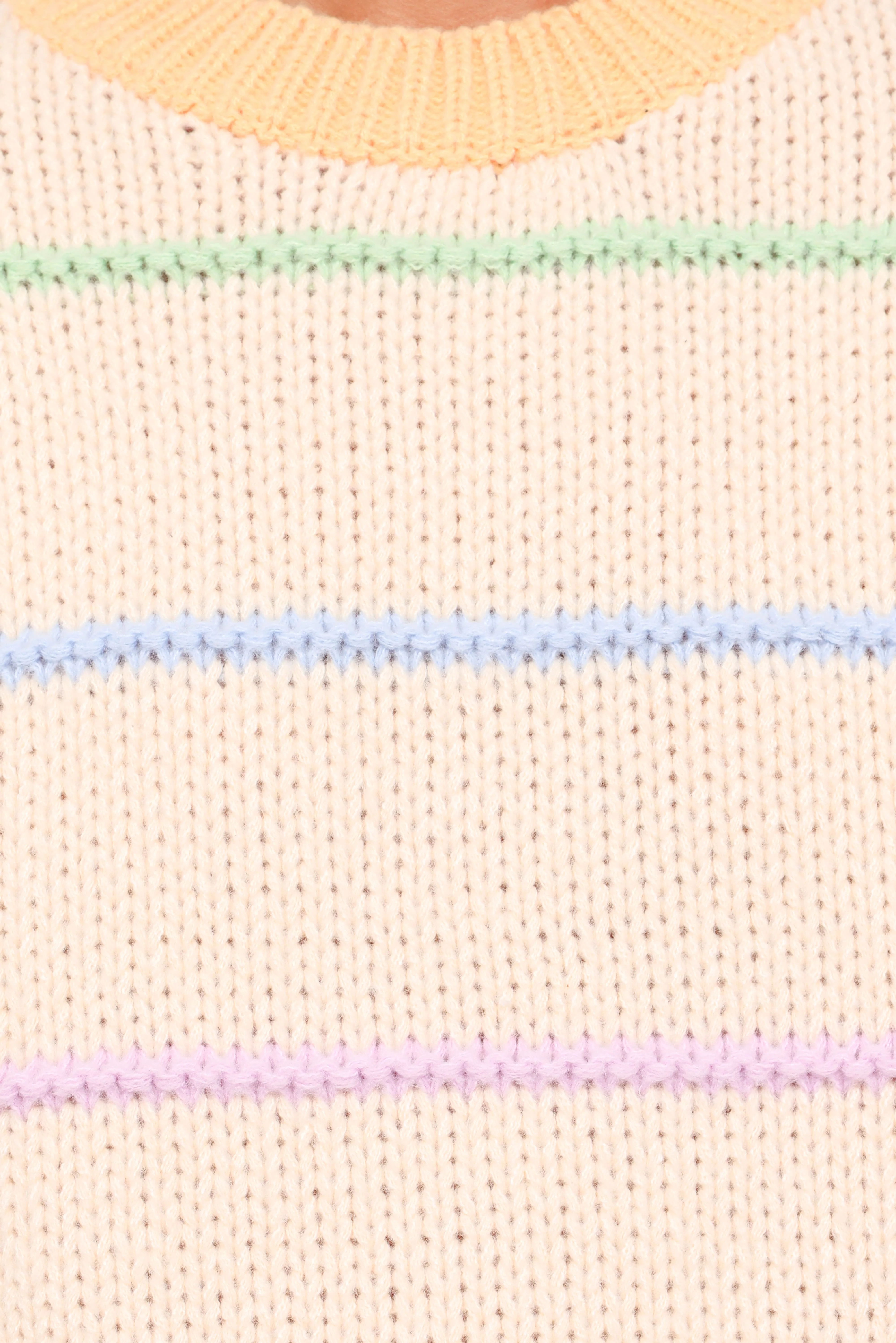 Hamilton Texture Stripe Sweater - Cream Multi - Image 6