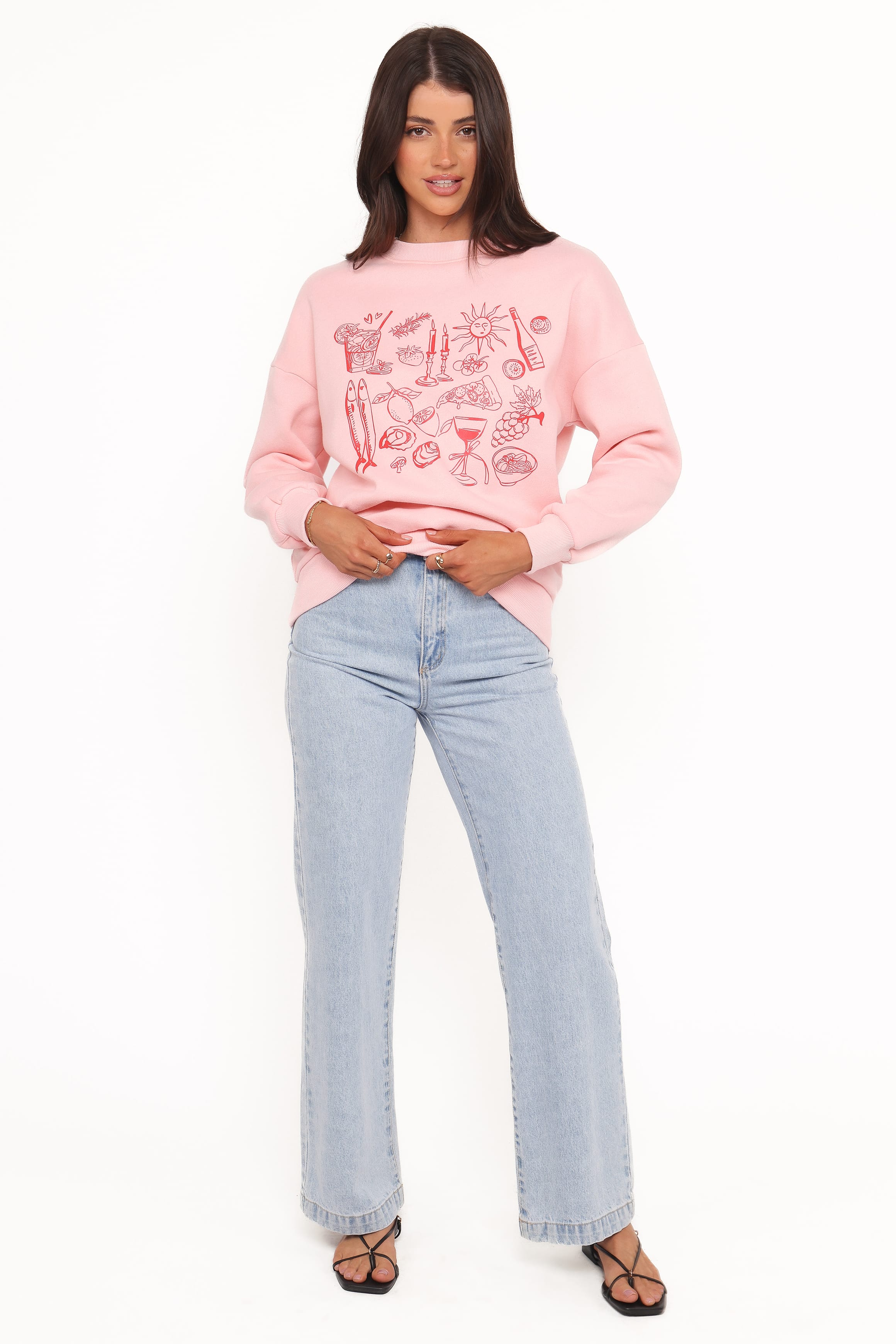 Hannah Sweatshirt - Pink - Image 5