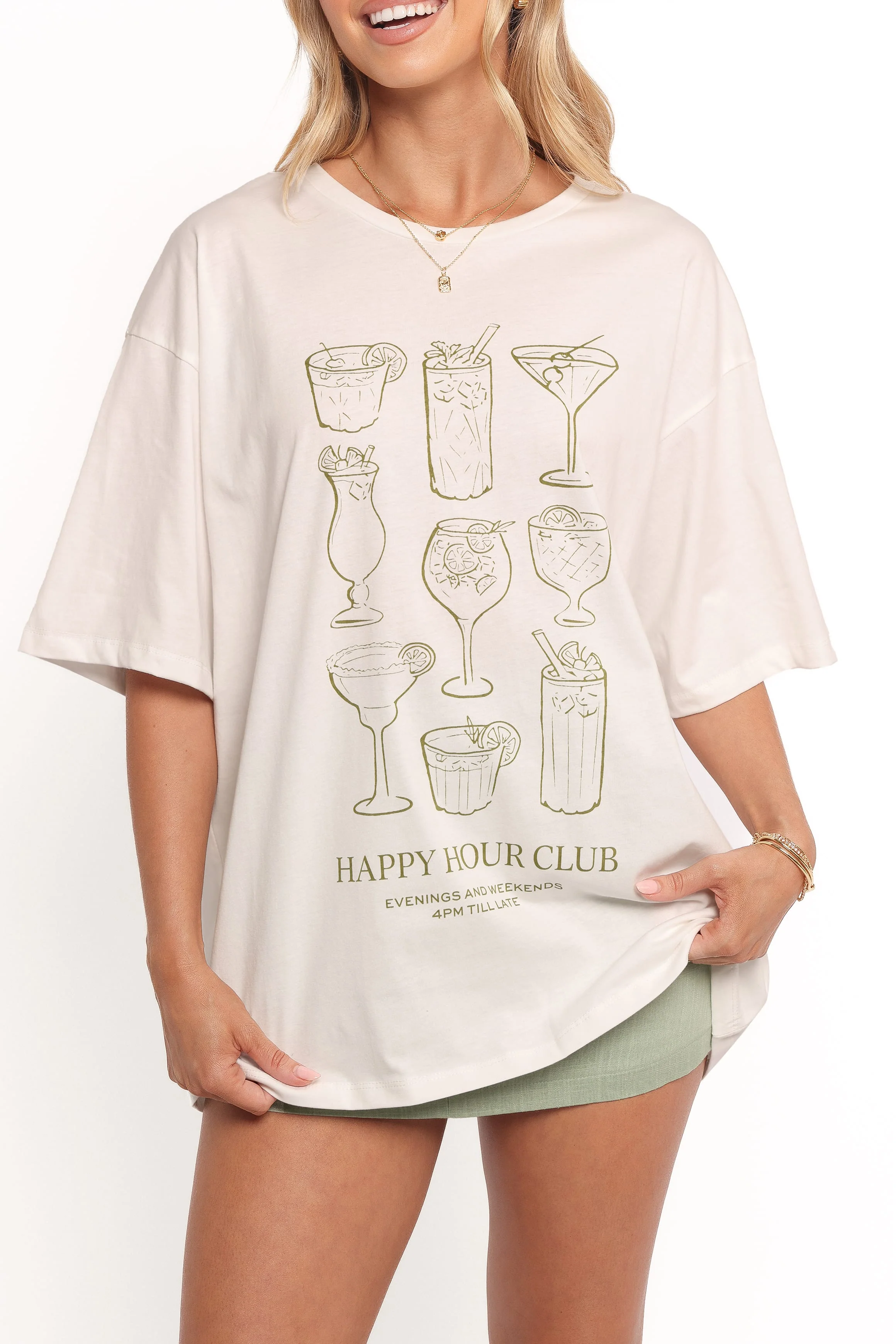 Happy Hour Tee - White - Image 2