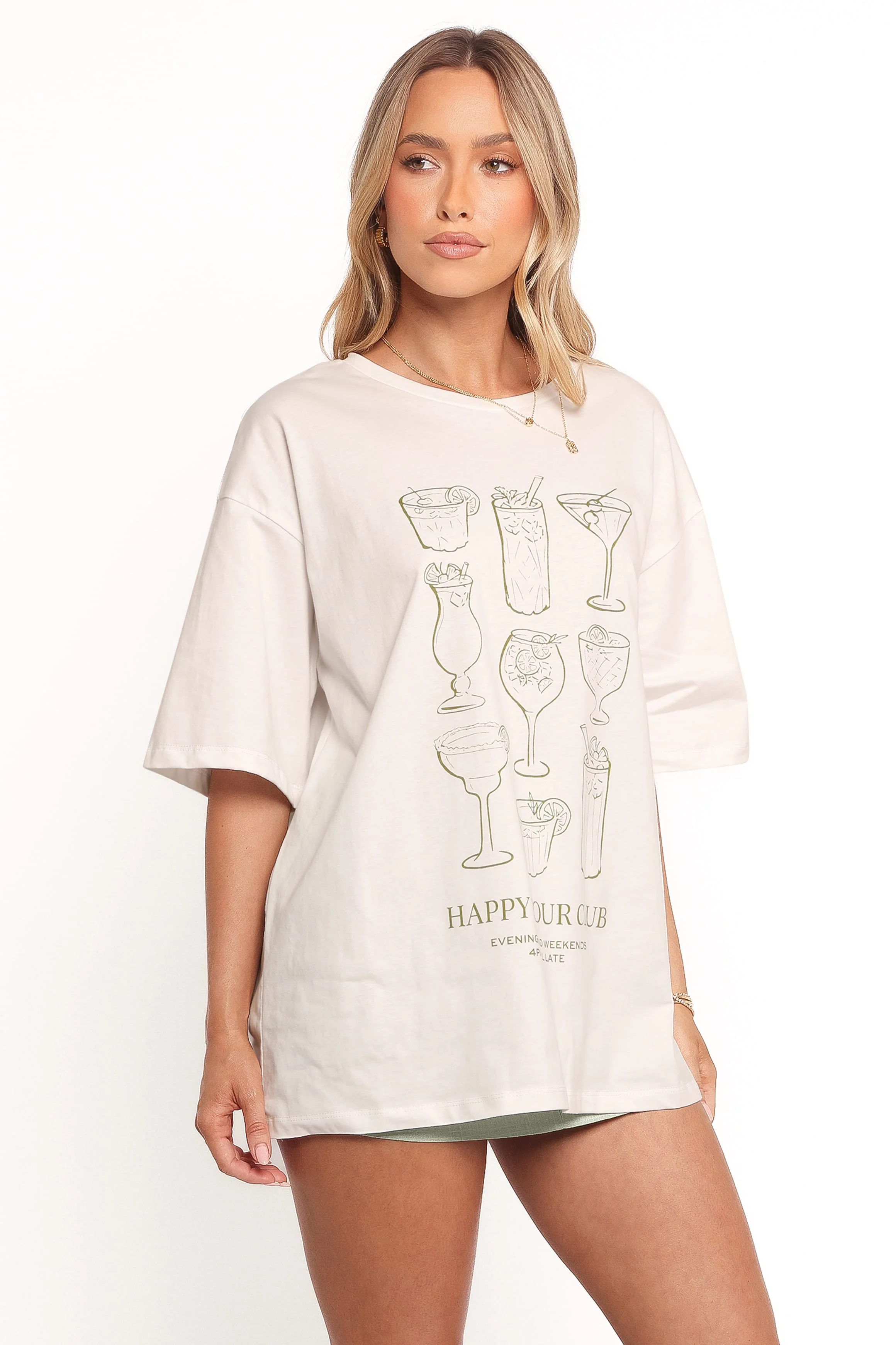 Happy Hour Tee - White - Image 6