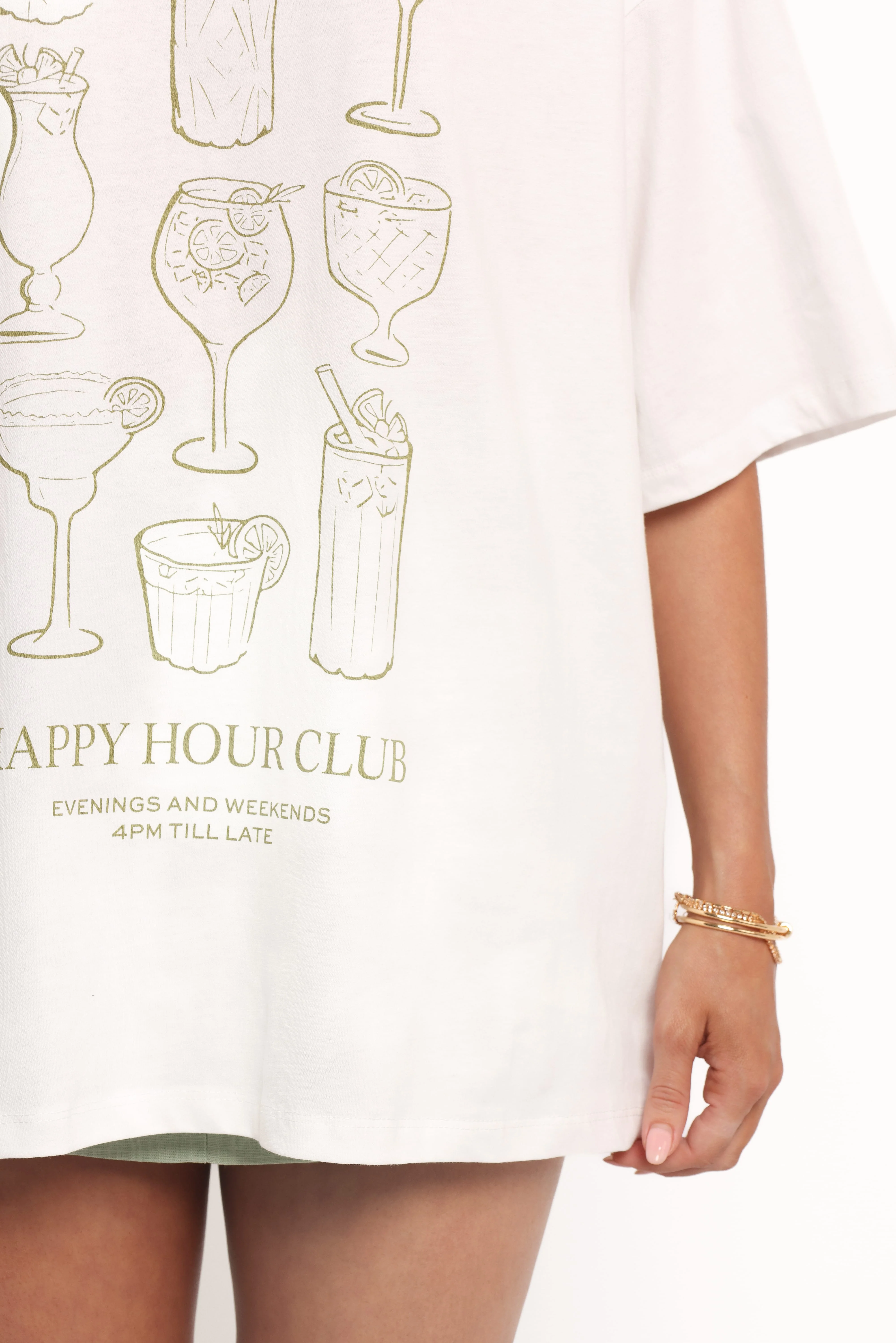 Happy Hour Tee - White - Image 8