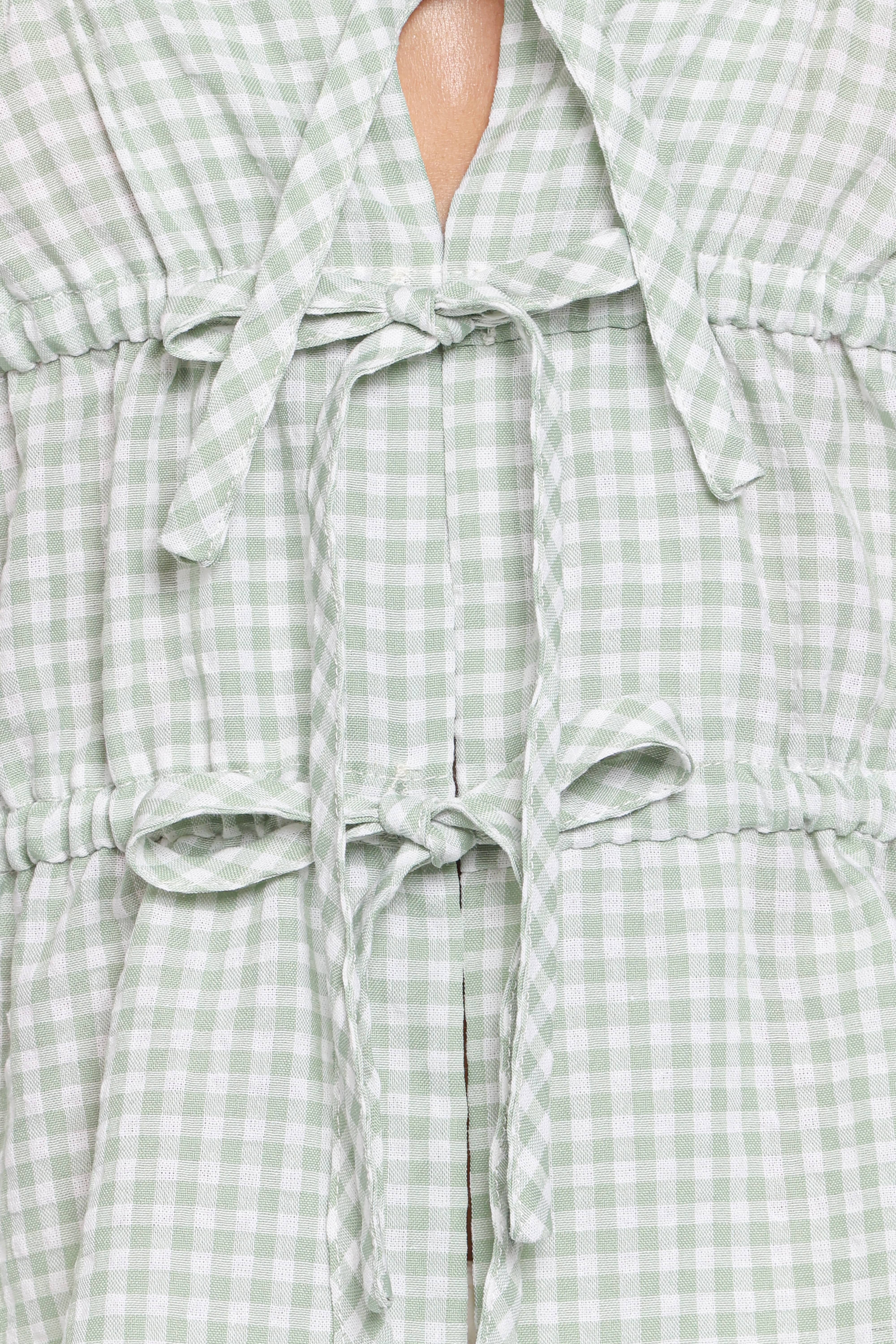 Harper Top - Sage Gingham - Image 7