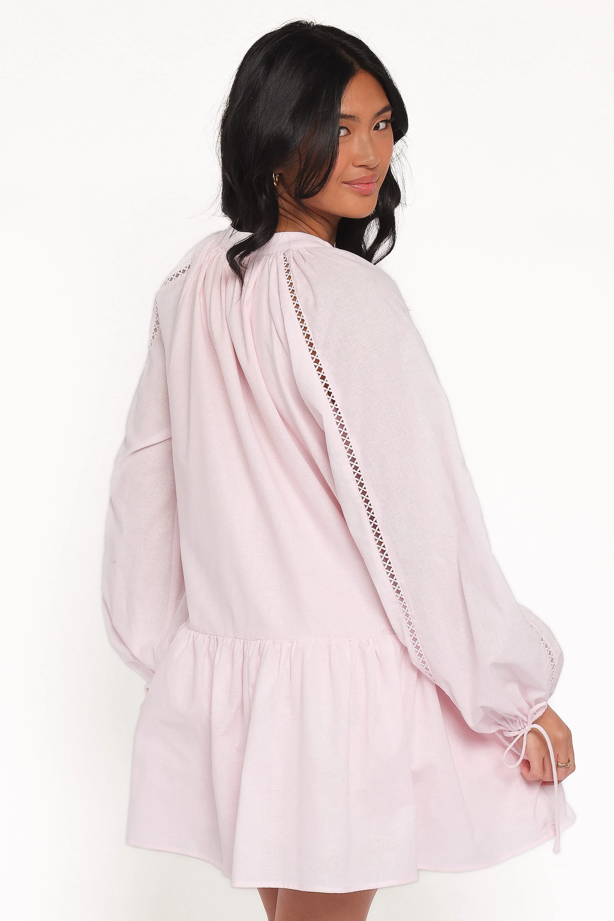 Hart Long Sleeve Mini Dress - Pink - Image 4