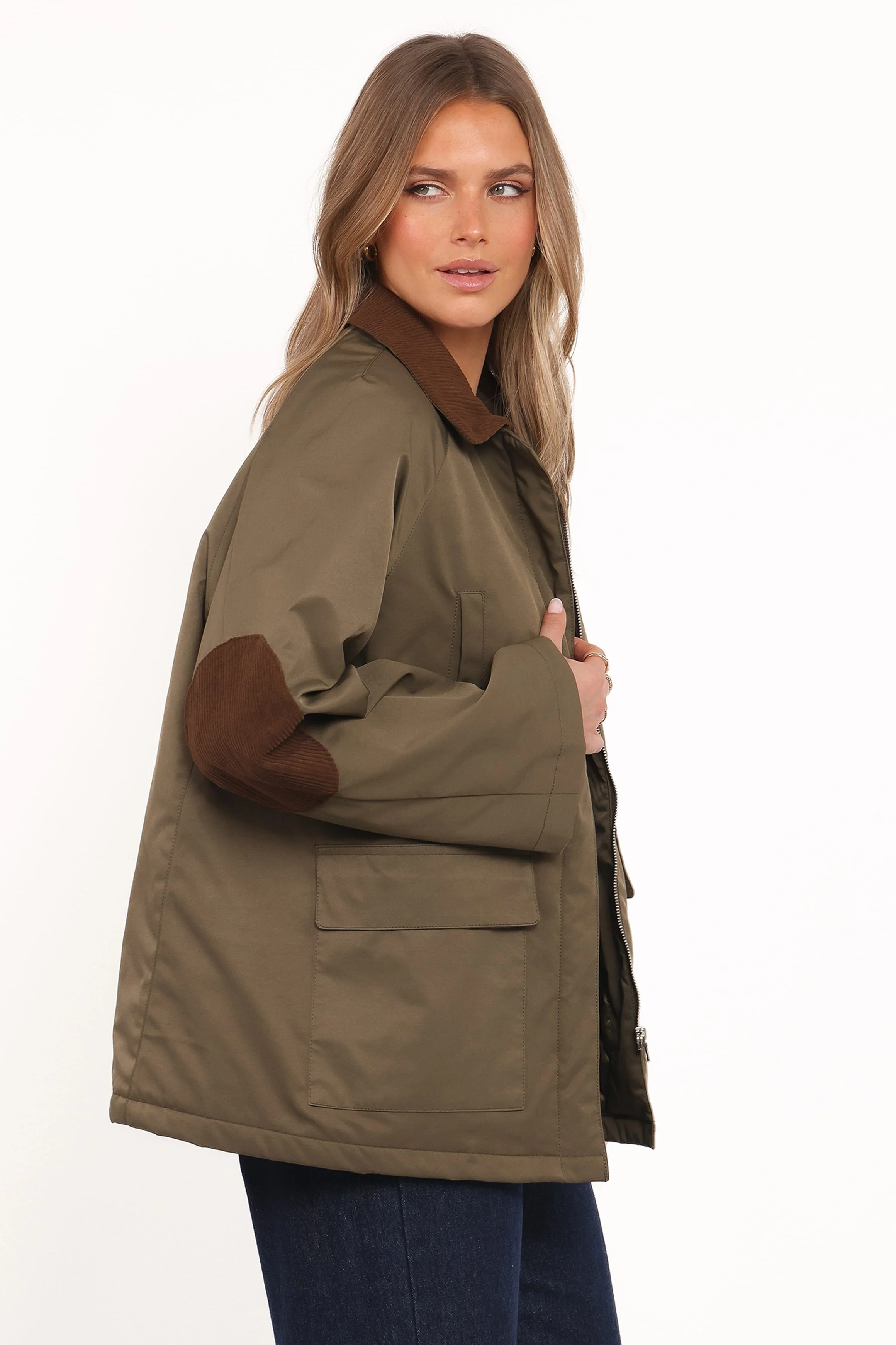 Hartley Barn Jacket - Olive - Image 4