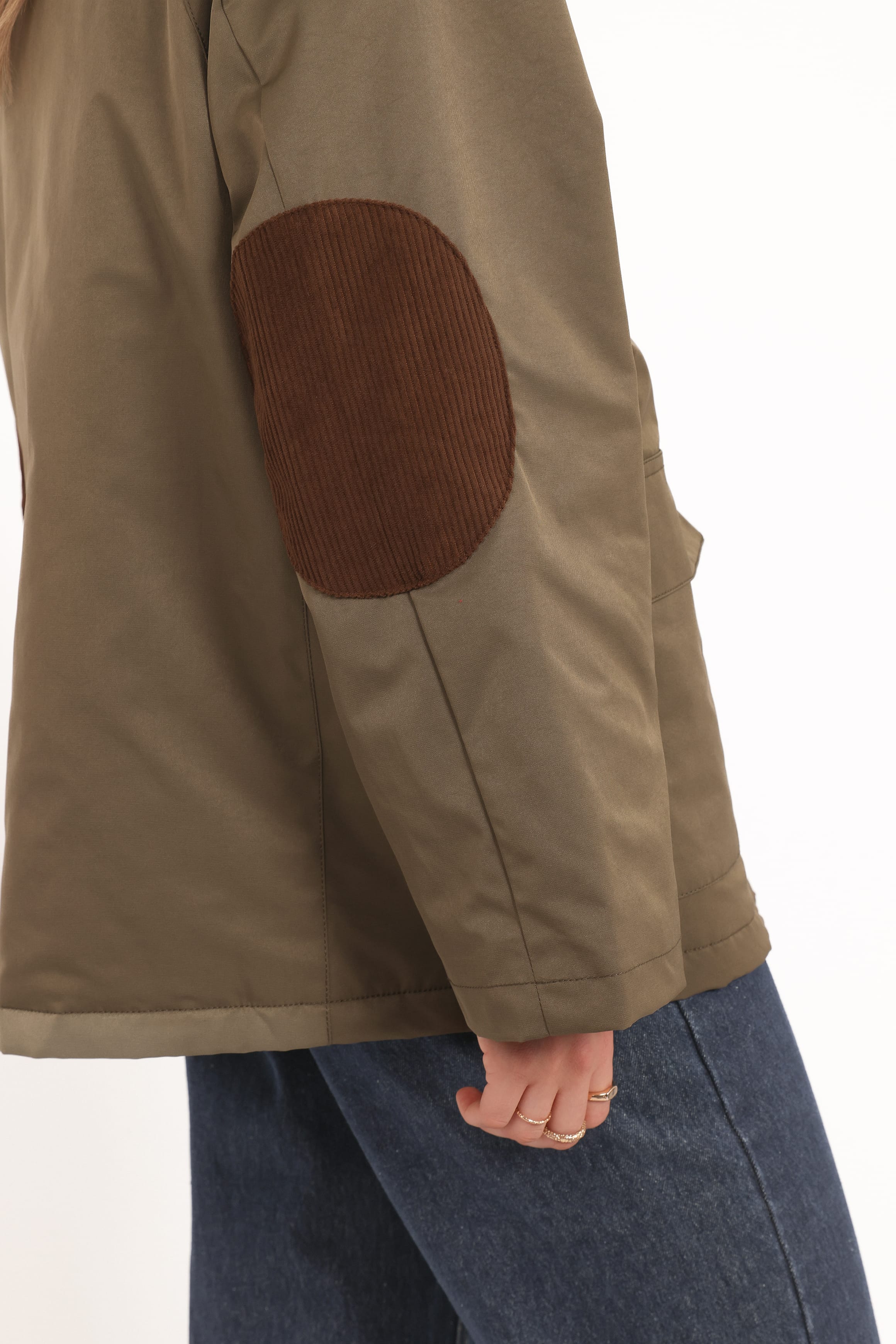Hartley Barn Jacket - Olive - Image 9