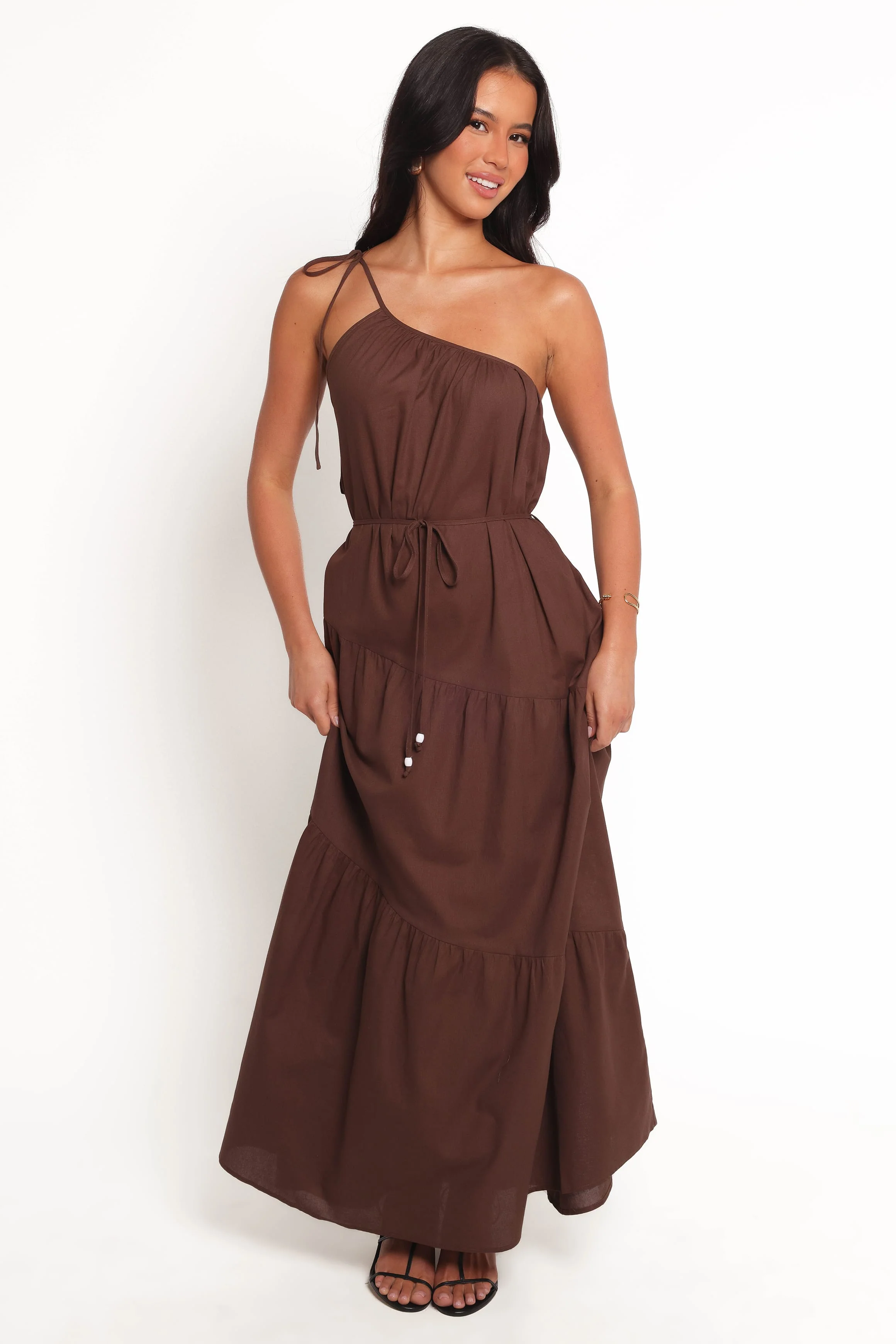 Hilde Maxi Dress - Chocolate - Image 2