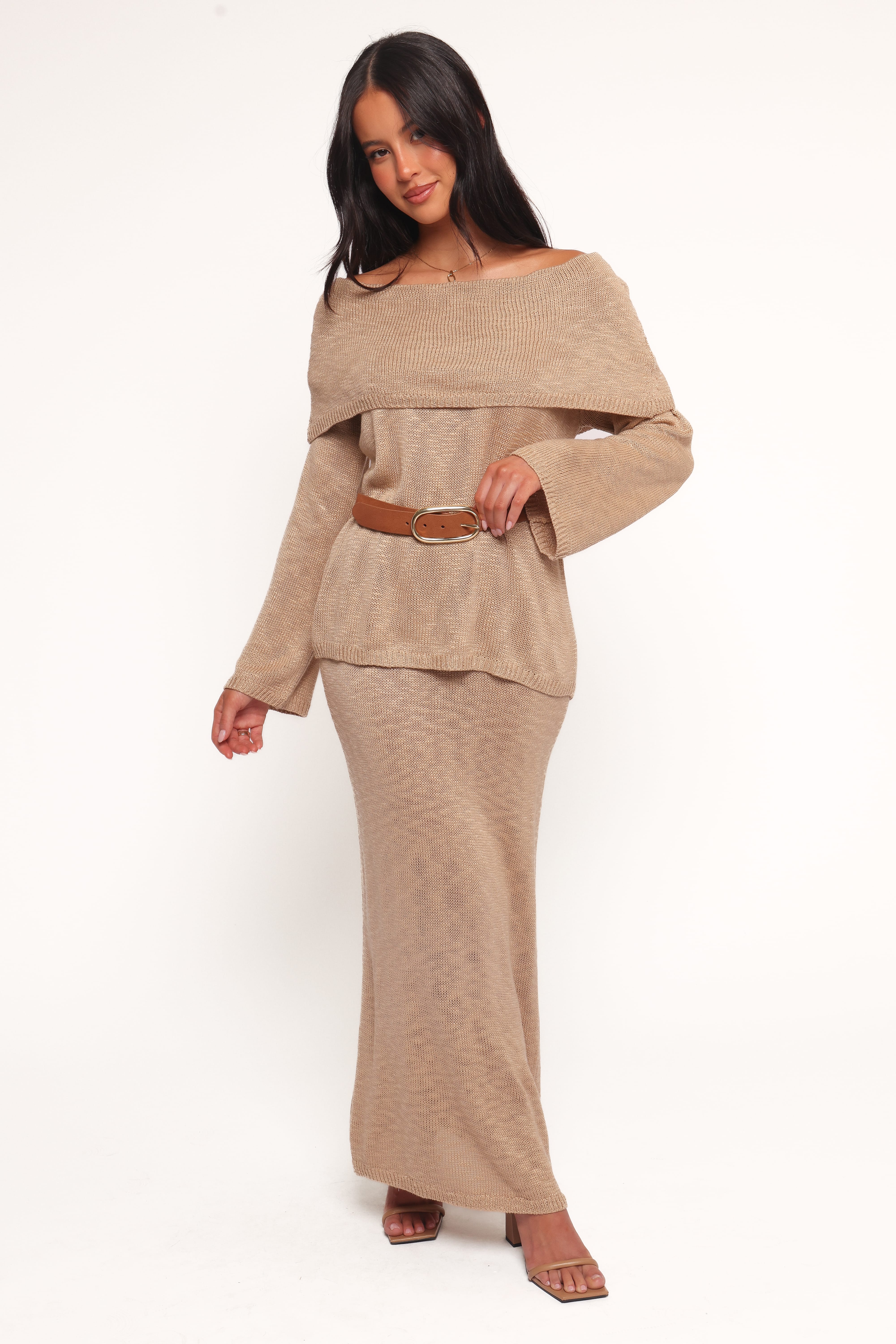 Indya Knit Skirt - Mocha - Image 7