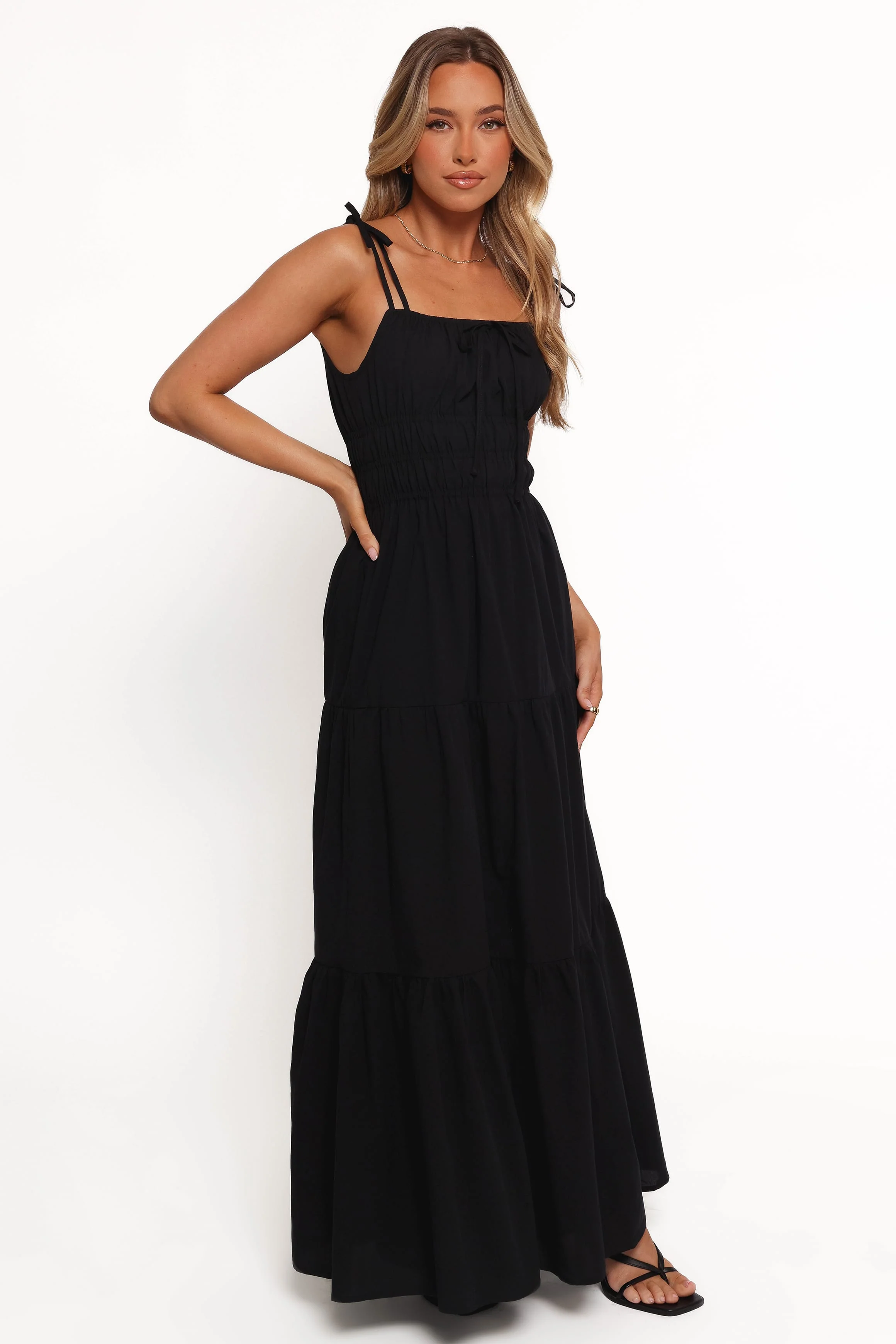 Ione Maxi Dress - Black - Image 5