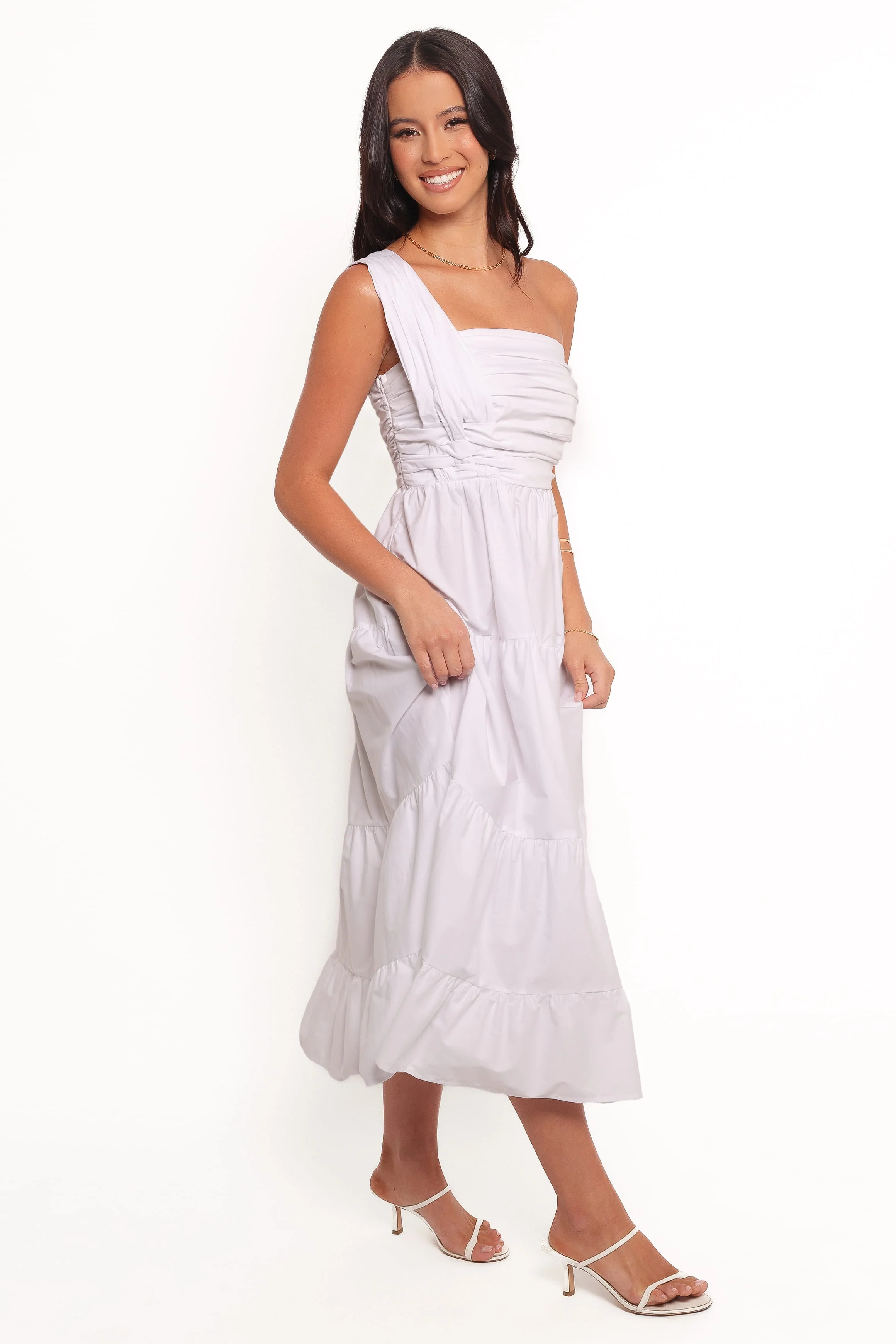 Isabela Midi Dress - White - Image 5