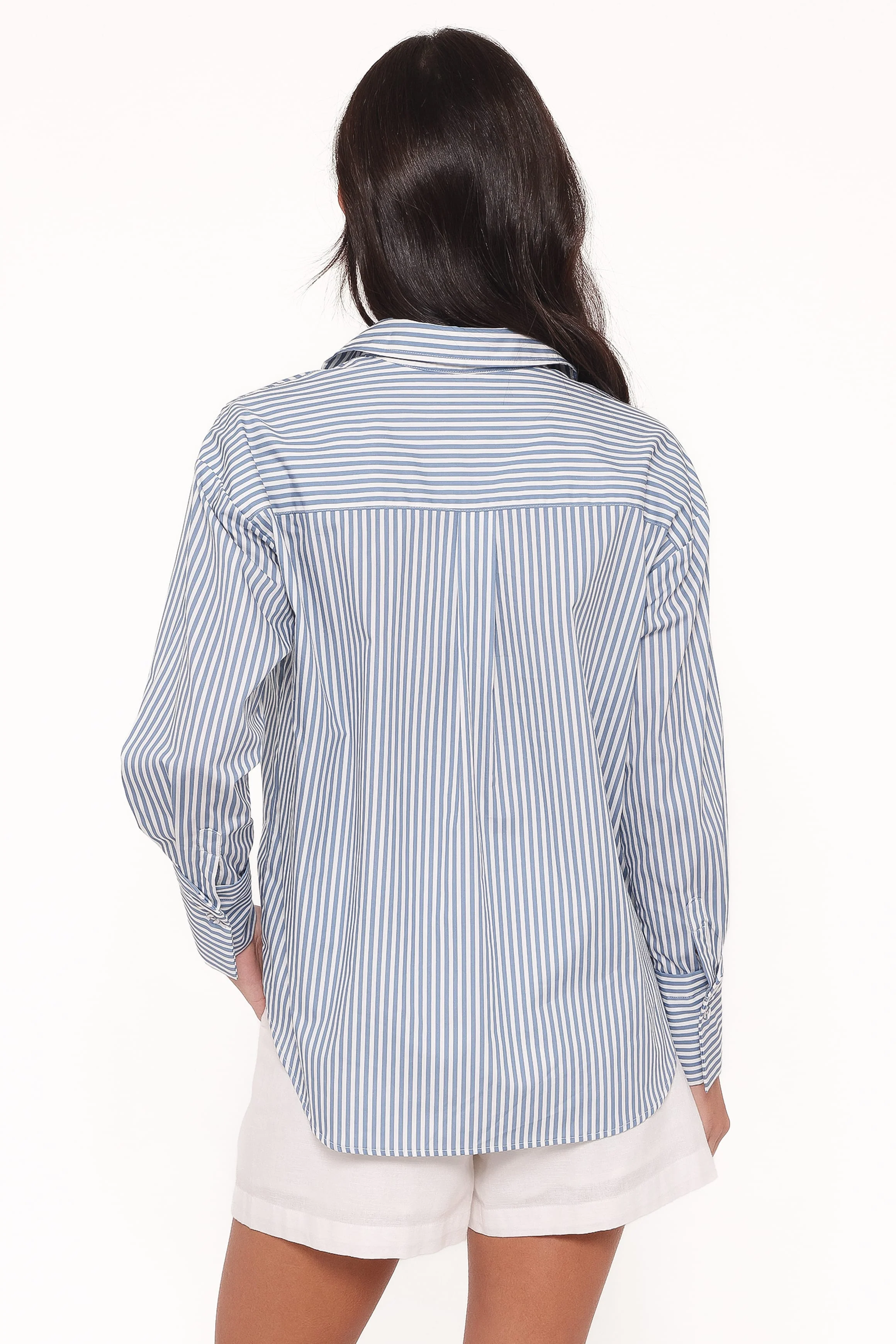 Jackson Button Up Shirt - Blue Stripe - Image 5