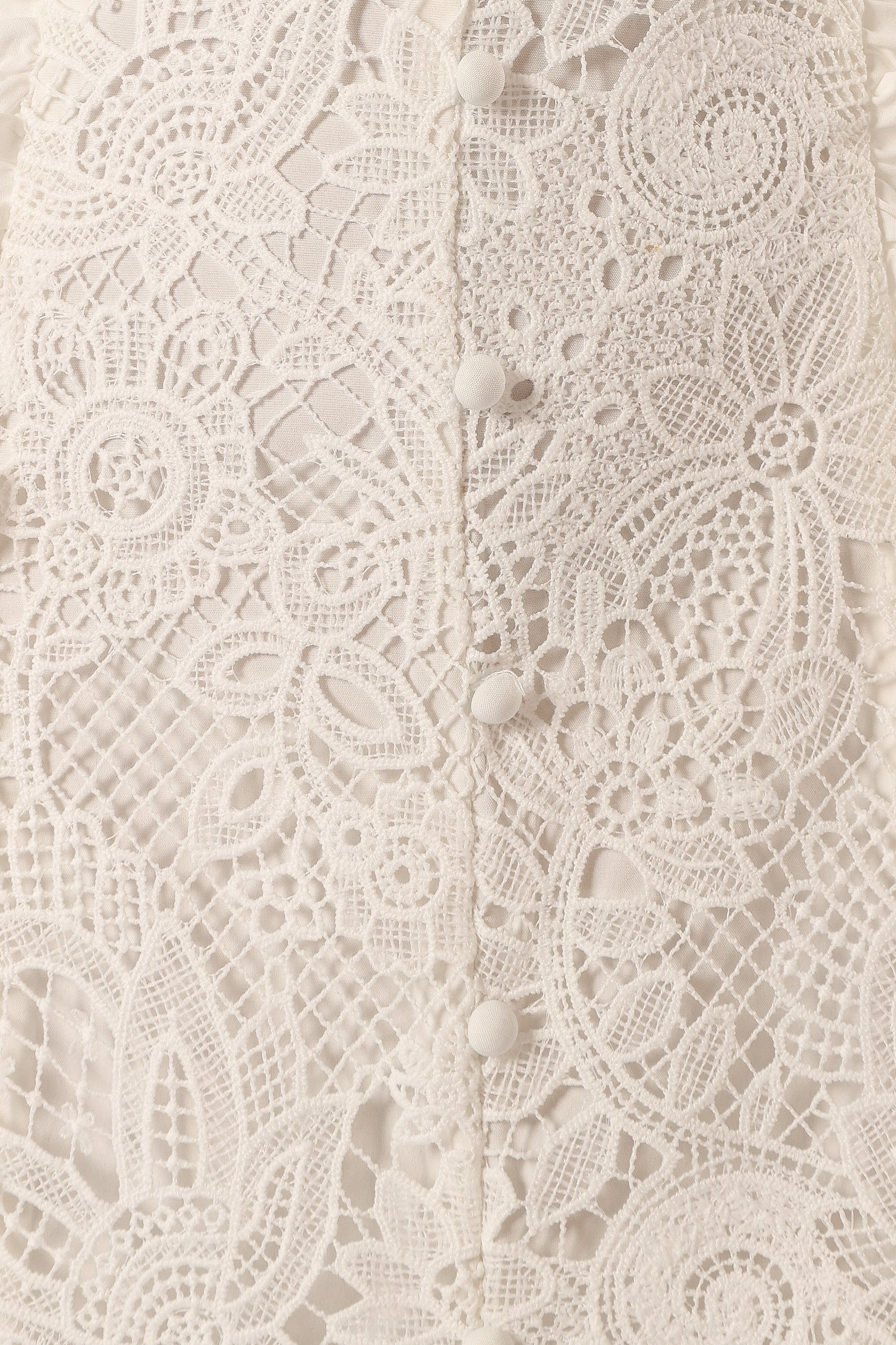 Jagger Midi Lace Dress - White - Image 6