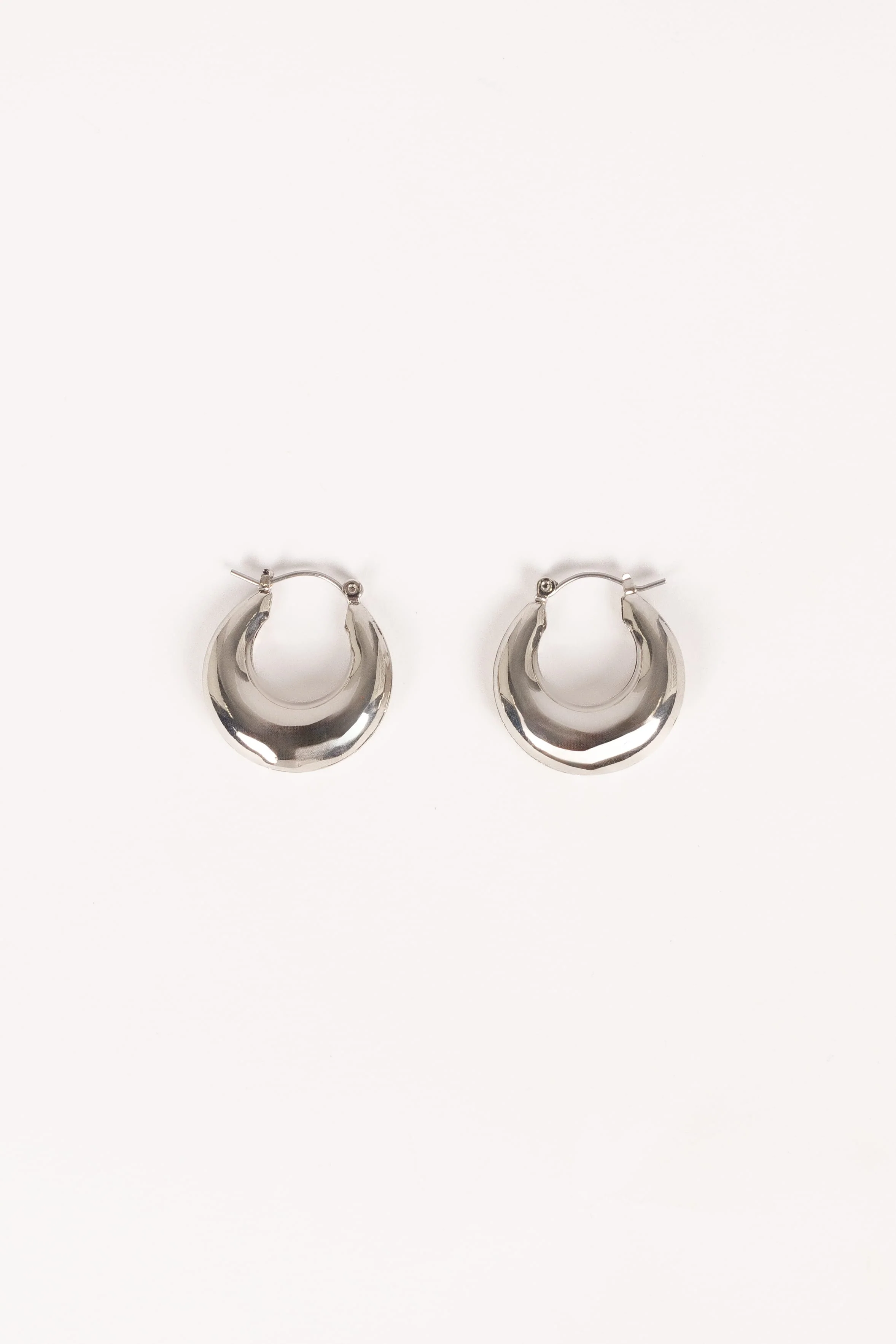 James Hoop Earrings - Silver - Image 2