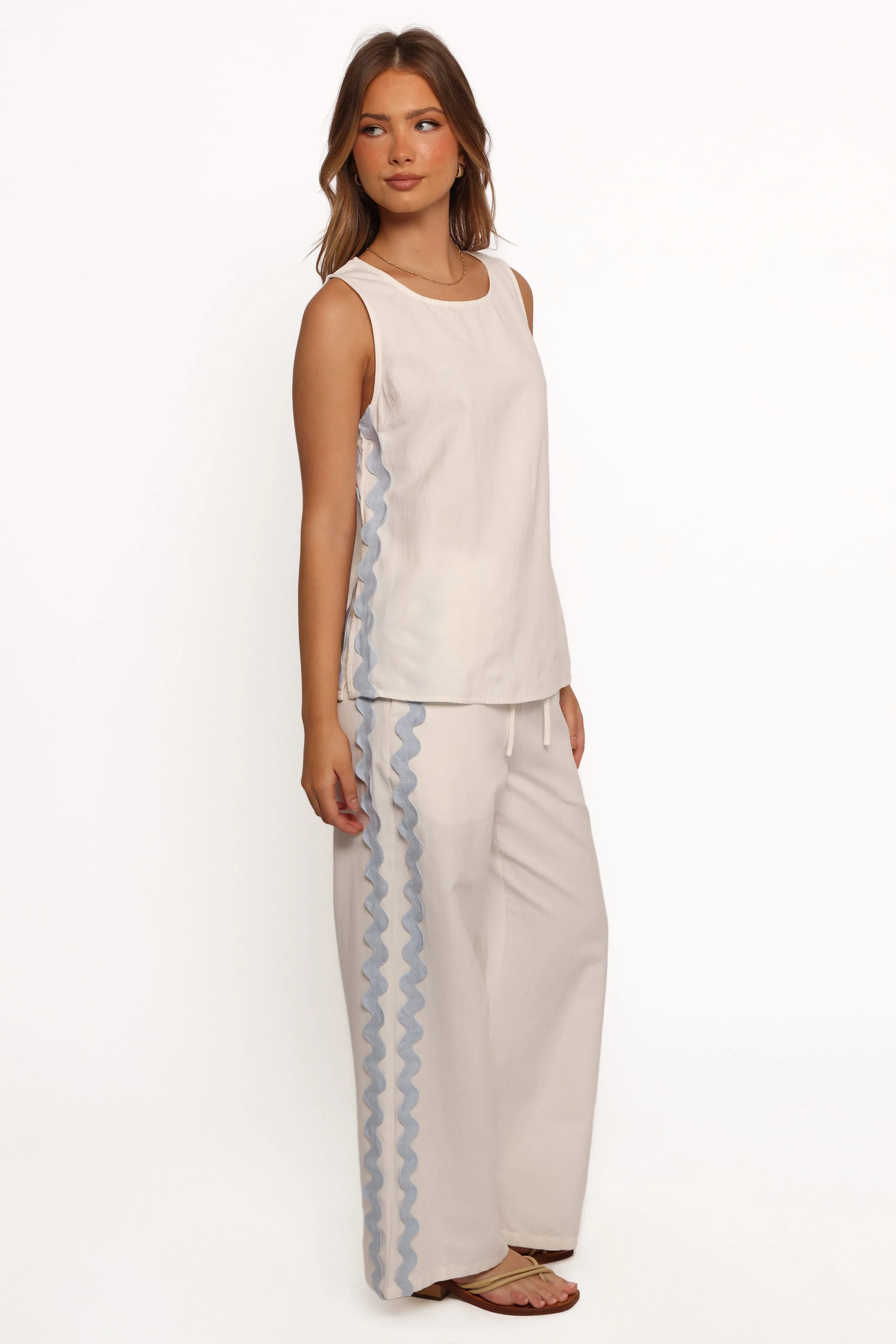 Jasinta Pants - Cream Blue - Image 6