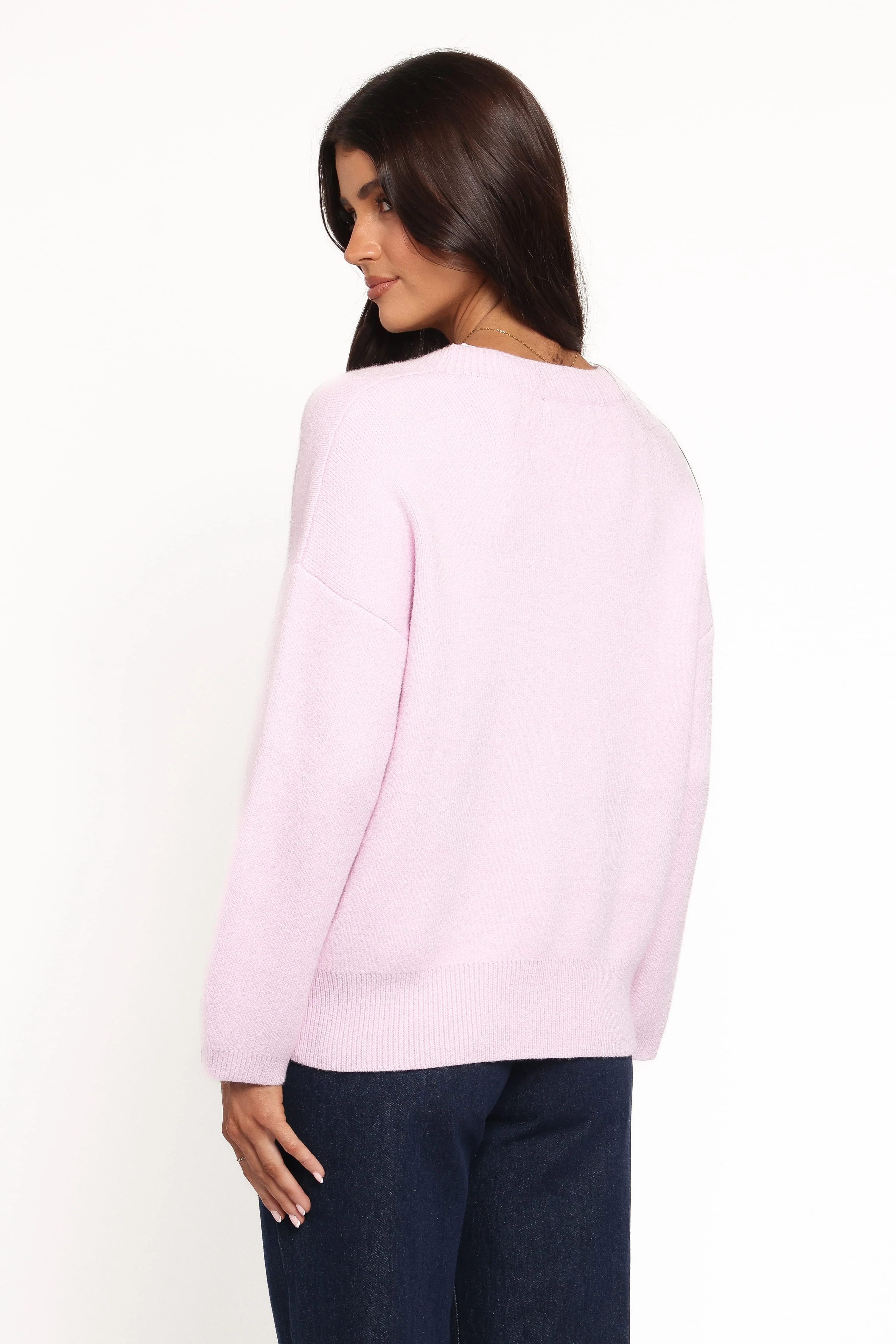 Jayden Cardigan - Pale Pink - Image 3