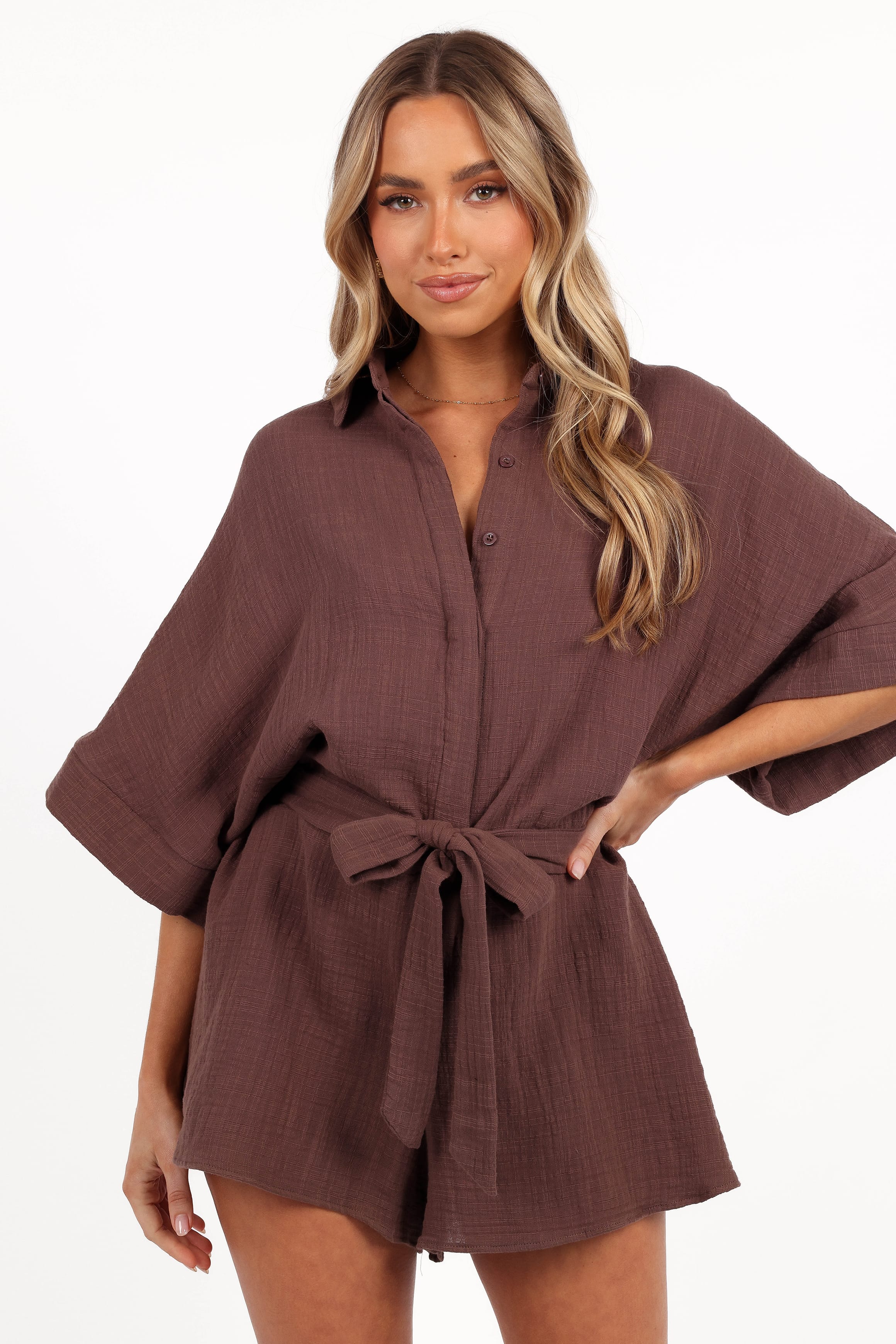 Jemmy Romper - Chocolate Brown - Image 3
