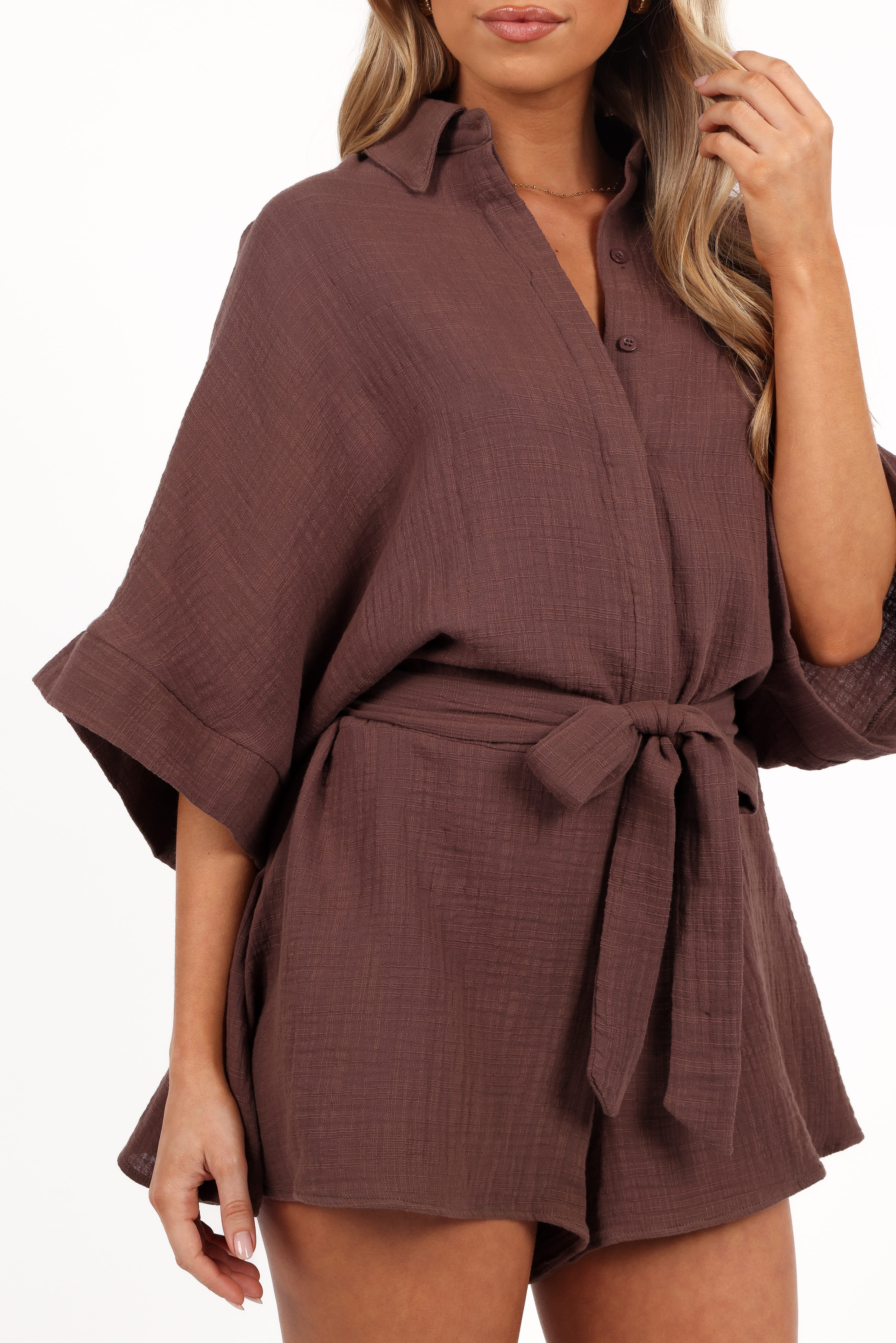 Jemmy Romper - Chocolate Brown - Image 4