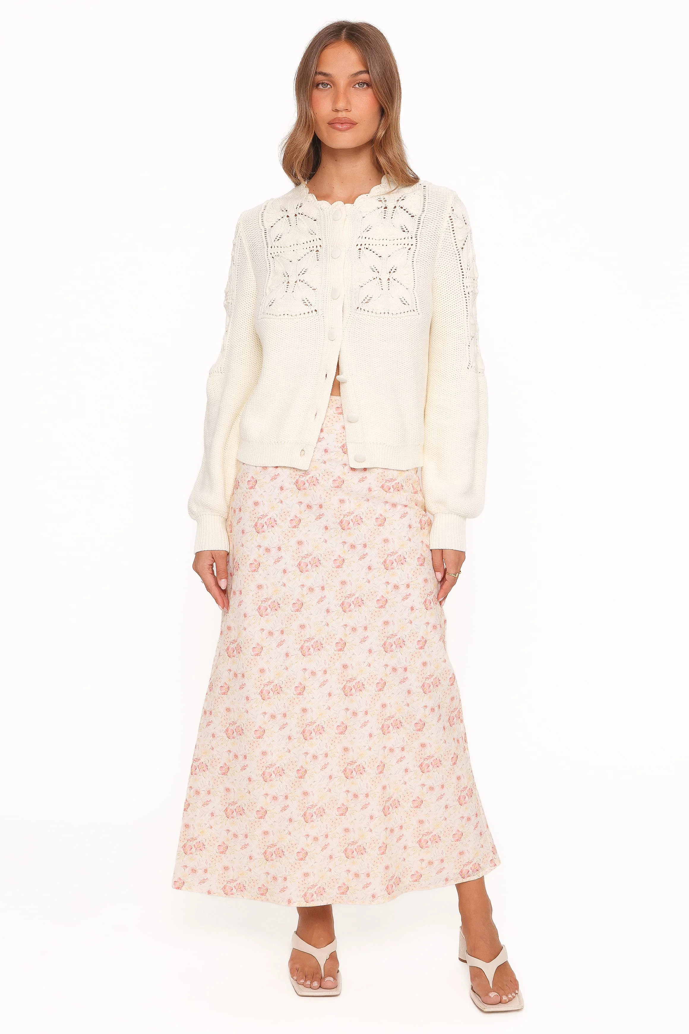 Jenner Button Front Cardigan - Butter Yellow - Image 6